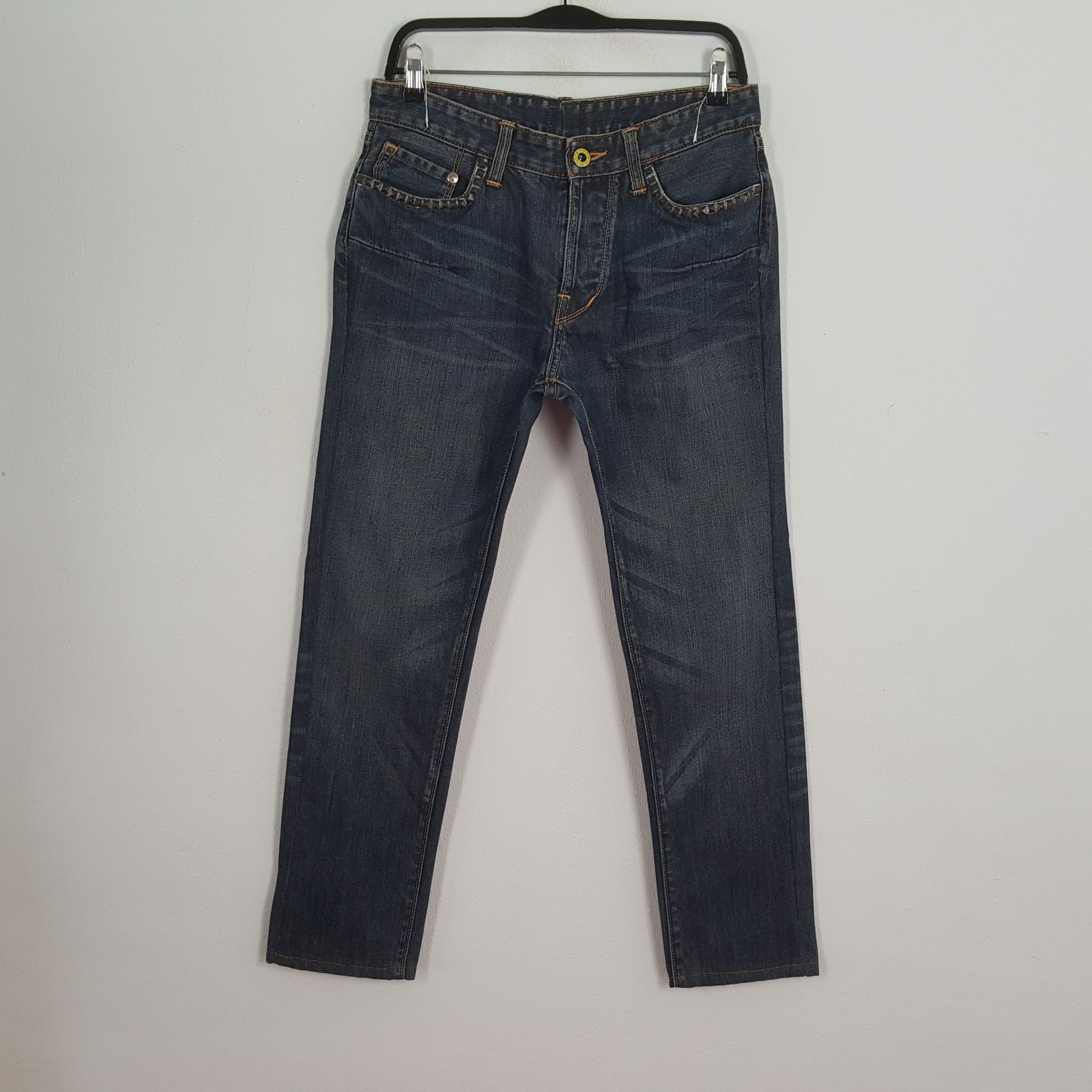Christian Audigier × Designer × Vintage CHRISTIAN AUDIGIER Denim Fashion Designer Custom Art Jeans Size US 30 / EU 46 - 4 Thumbnail