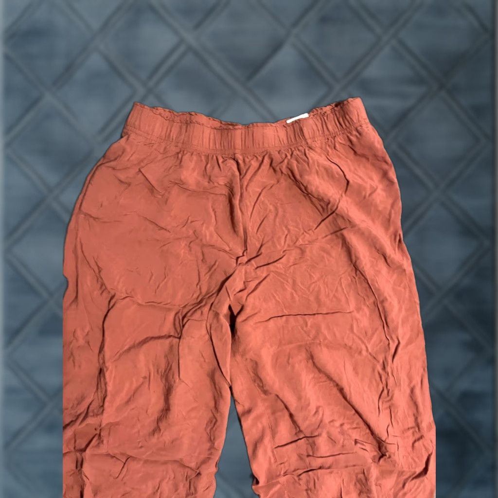 H&M H&M Womens Pants Wide Leg Crop Orange Spring Large Capri Size 36" / US 14 / IT 50 - 1 Thumbnail