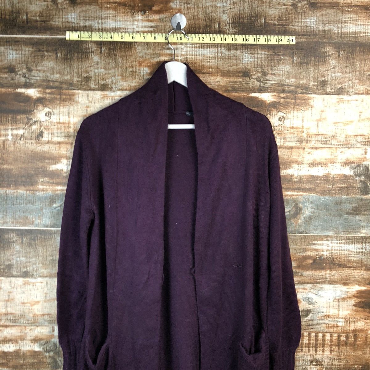 Homespun Knitwear Japan vintage Purple Cardigan Knitwear #A1581 Size US L / EU 52-54 / 3 - 2 Thumbnail