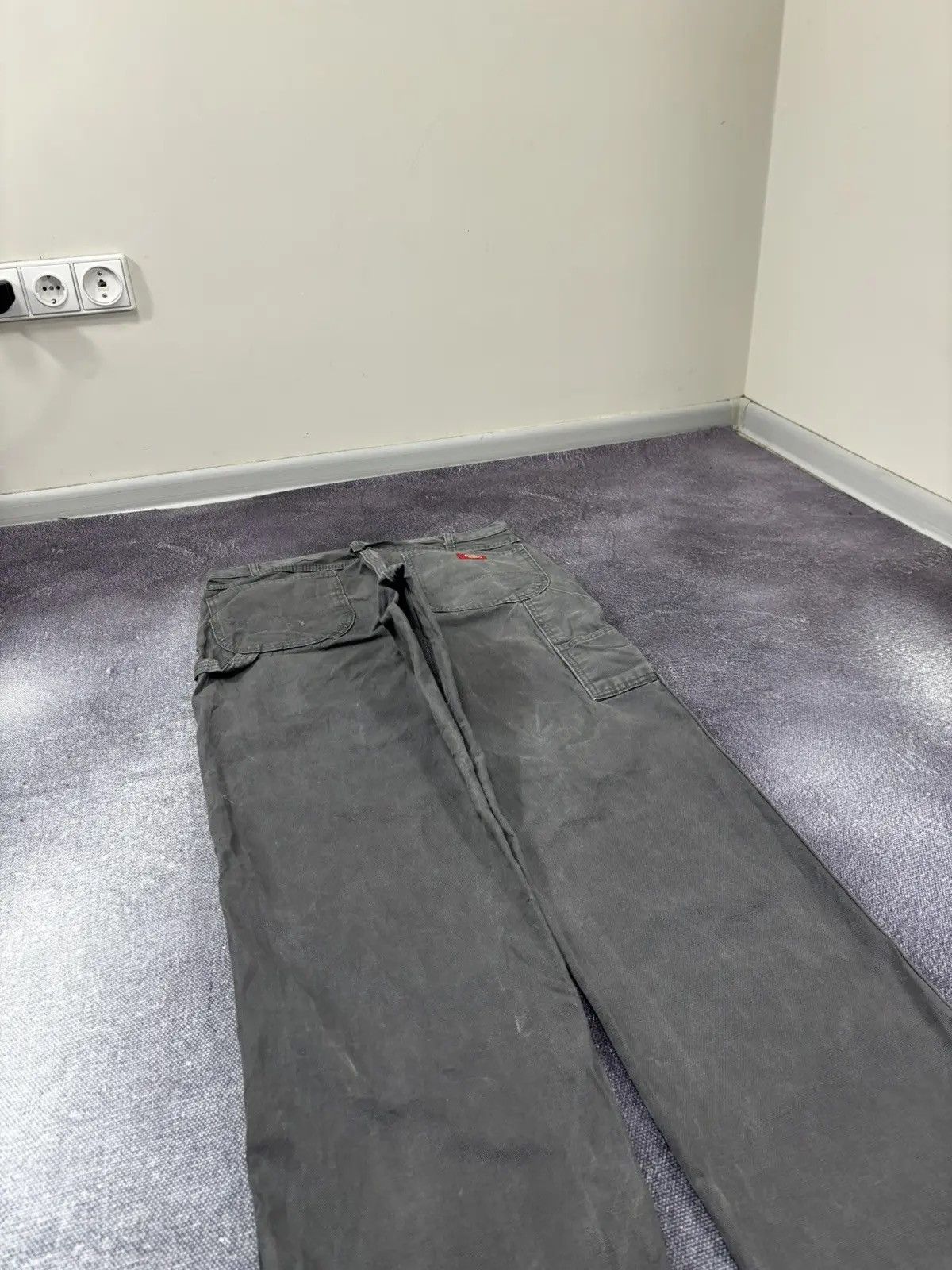 Dickies × Vintage Vintage Dickies Y2K Painted Gray Work Hype Baggy Pants Size US 36 / EU 52 - 4 Thumbnail