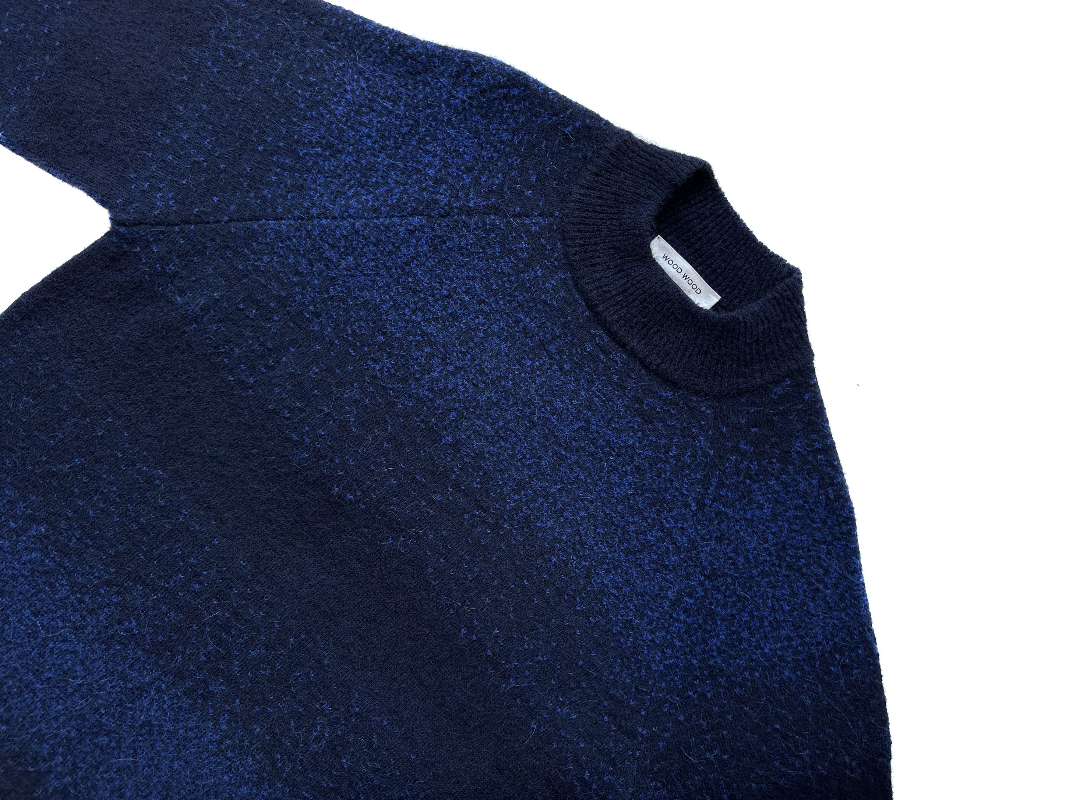 Wood Wood Wood Wood navy frej gradient wool sweater Size US M / EU 48-50 / 2 - 2 Thumbnail