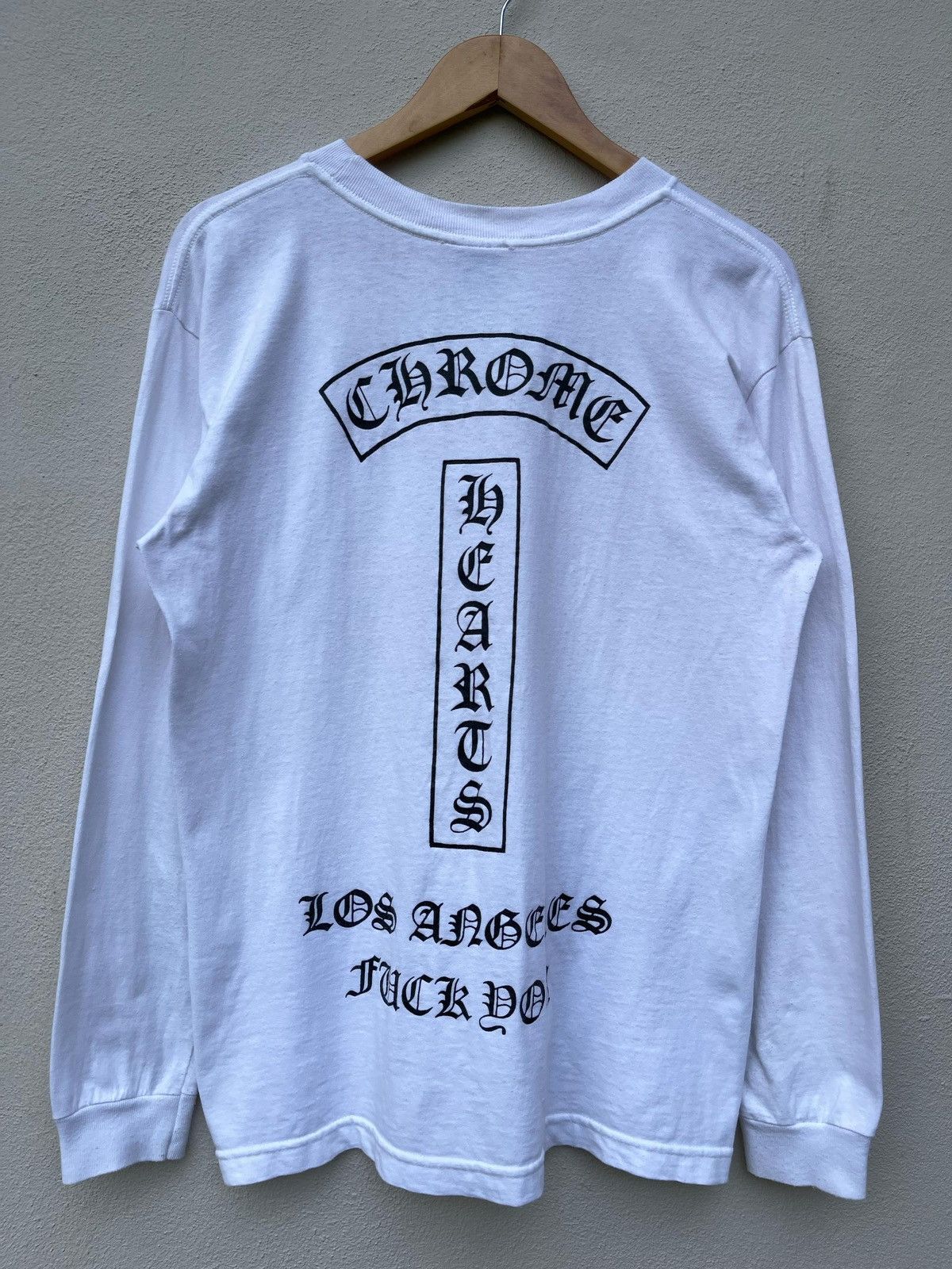 Chrome Hearts Chrome Hearts Los Angeles Fuck You Long Sleeve Tee Size US M / EU 48-50 / 2 - 2 Thumbnail