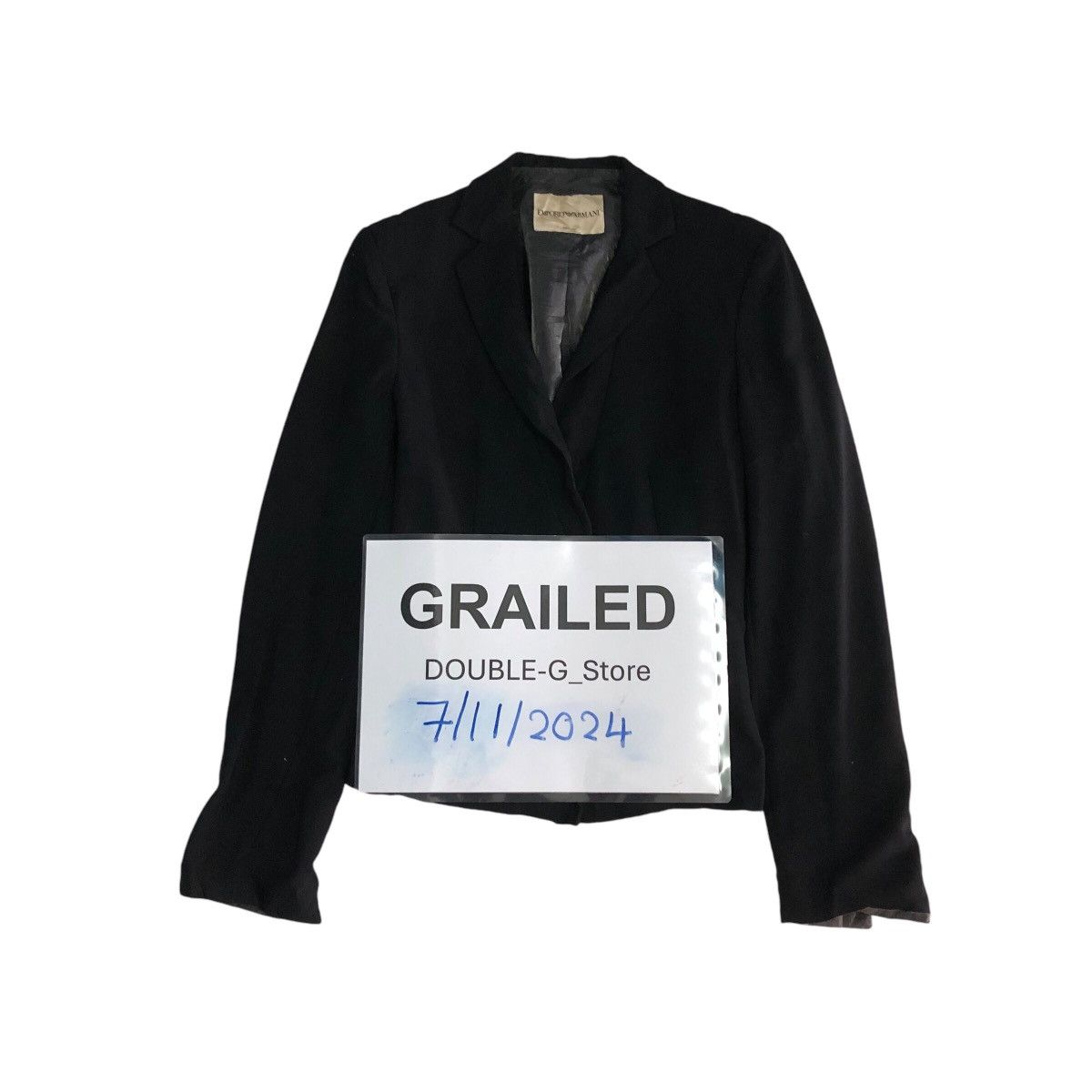 Emporio Armani 📌Vintage Cropped Biker Jacket Emprio Armani Made in Italy Size US M / EU 48-50 / 2 - 1 Thumbnail