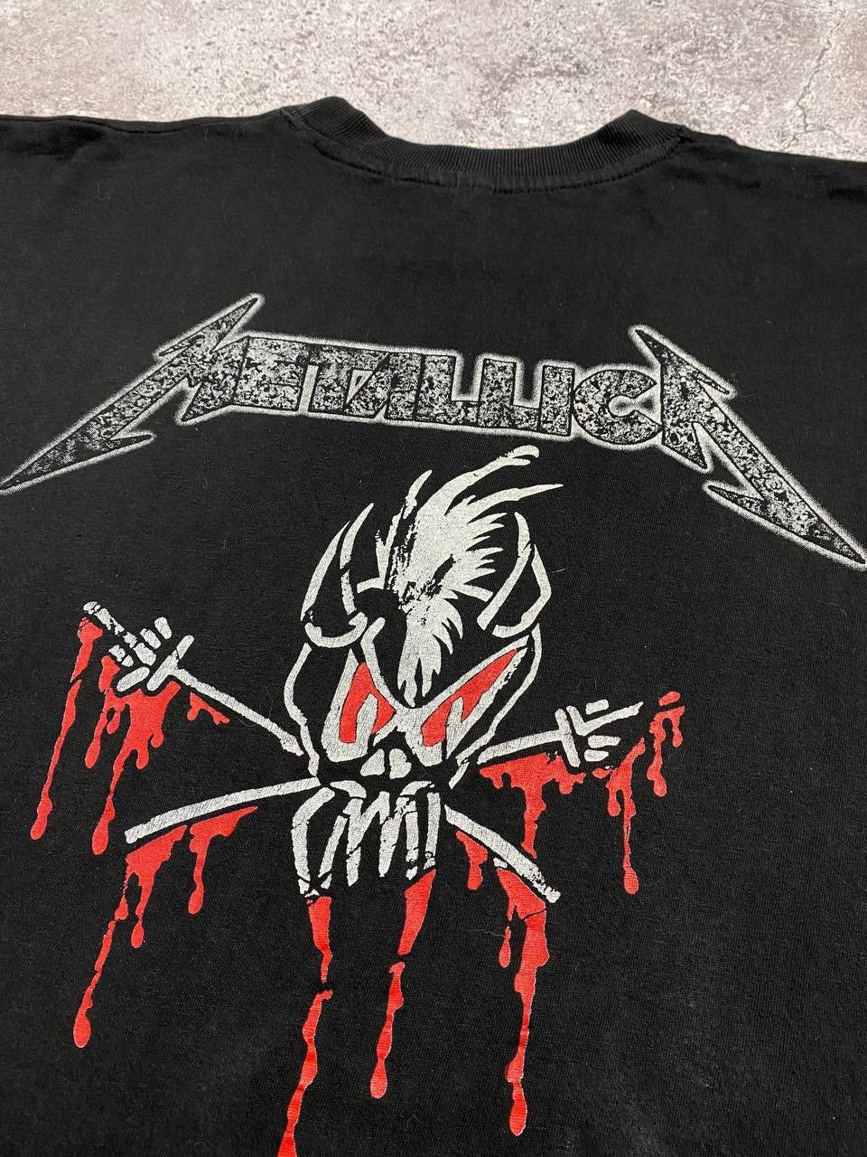 Band Tees 90s Metalicca Vintage Rock Band Croped T Shirt Size US M / EU 48-50 / 2 - 11 Thumbnail