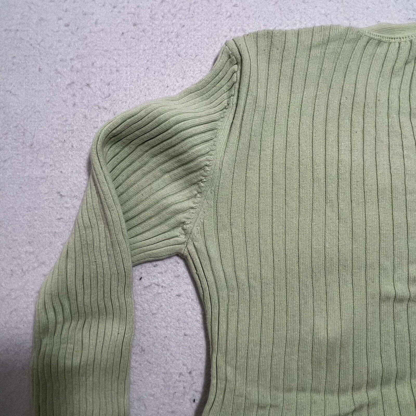 Tommy Hilfiger Tommy Hilfiger V-Neck Pullover Green Sweater Zipper Side Size L / US 10 / IT 46 - 10 Thumbnail