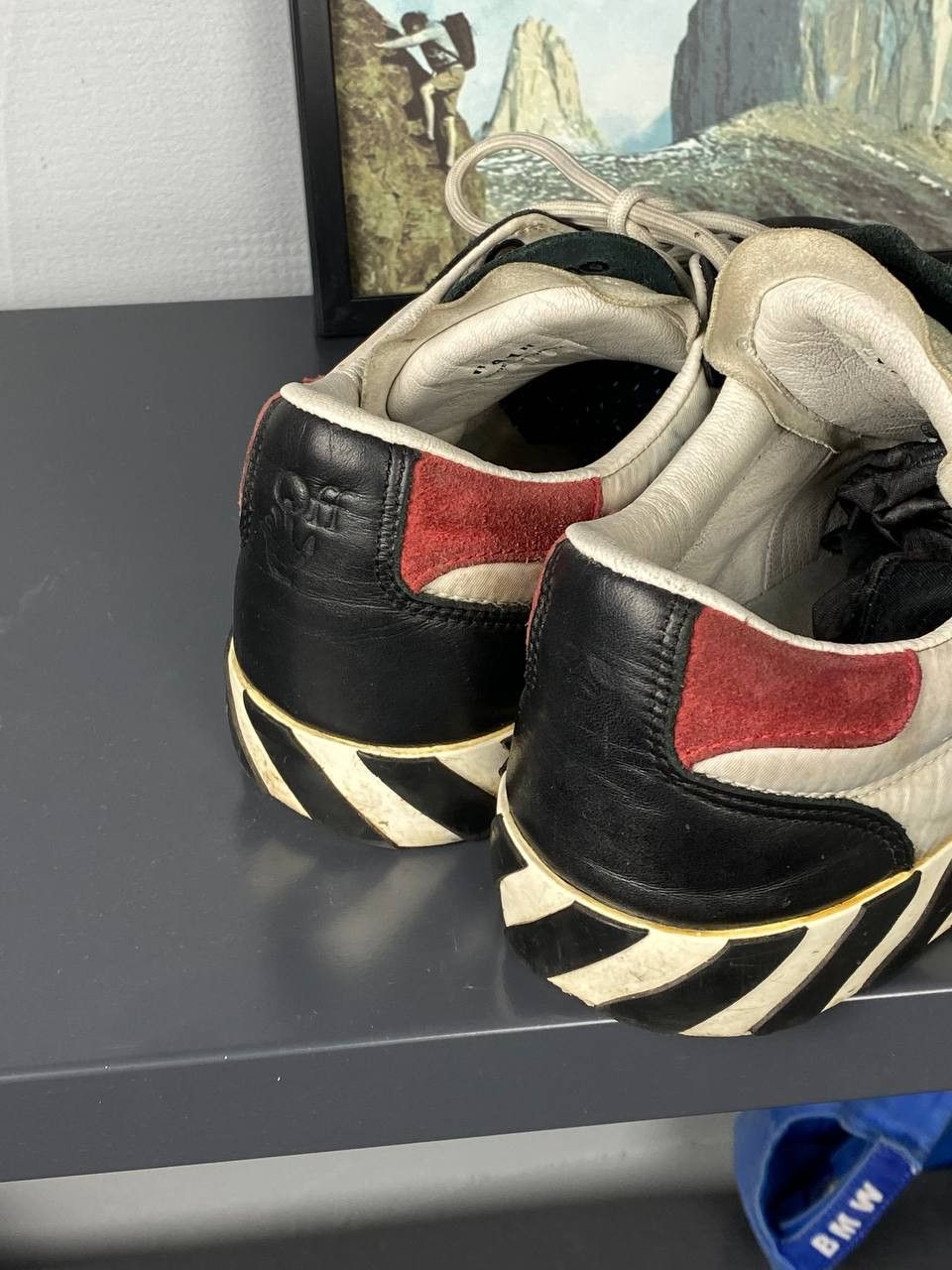 Off-White × Virgil Abloh Off White Vulcanized Leather Low Sneaker Size US 8.5 / EU 41-42 - 10 Thumbnail