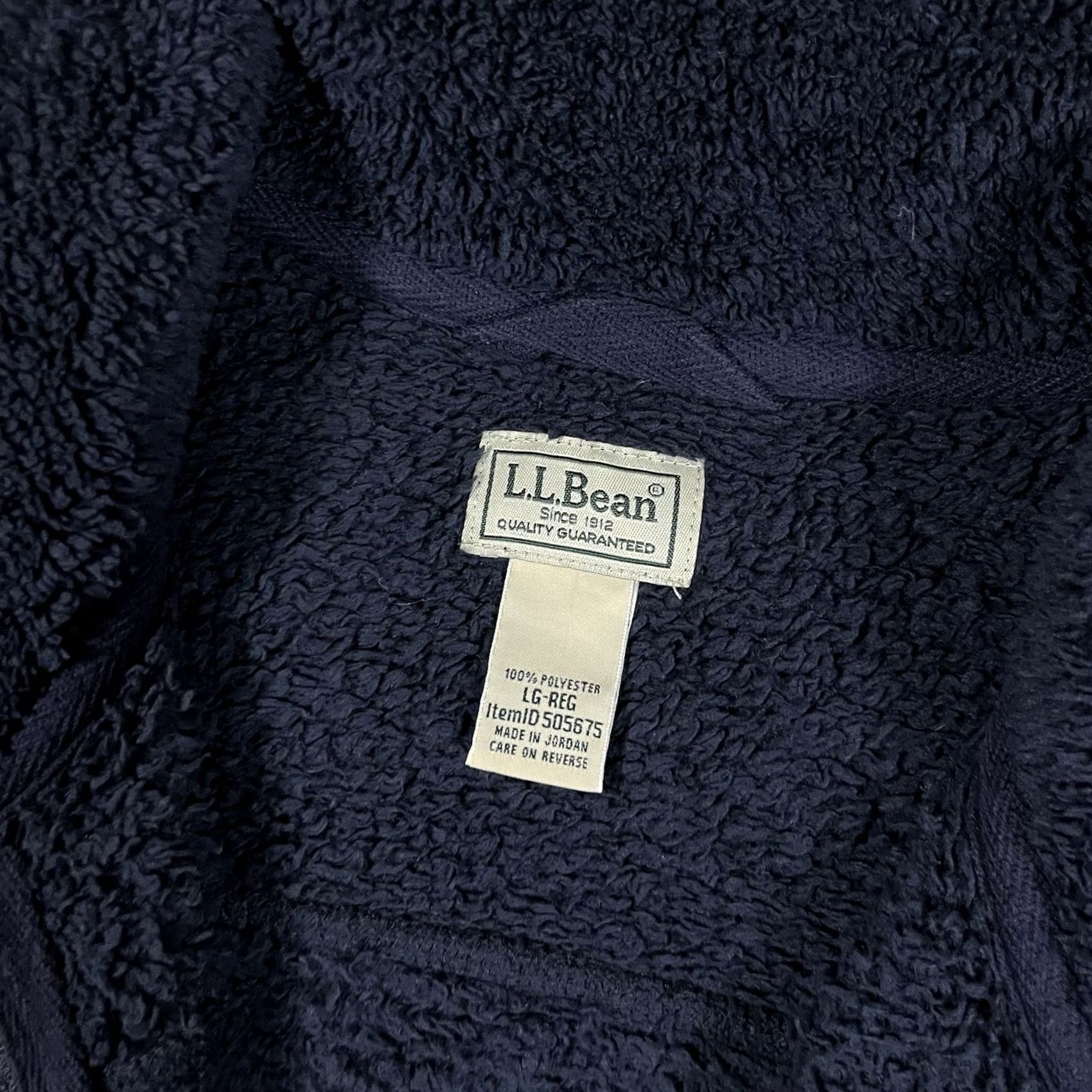 Vintage LL Bean Jacket Mens L Blue Sherpa Deep Pile Fleece 1/4 Zip Pullover Hiking Retro Size US L / EU 52-54 / 3 - 3 Thumbnail