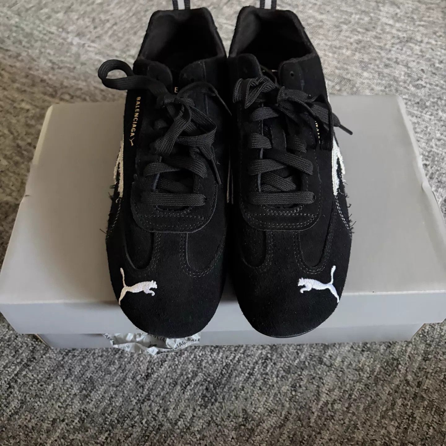 Puma PUMA x Balenciaga Speedcat Black Distressed 42 Size US 9 / EU 42 - 3 Thumbnail
