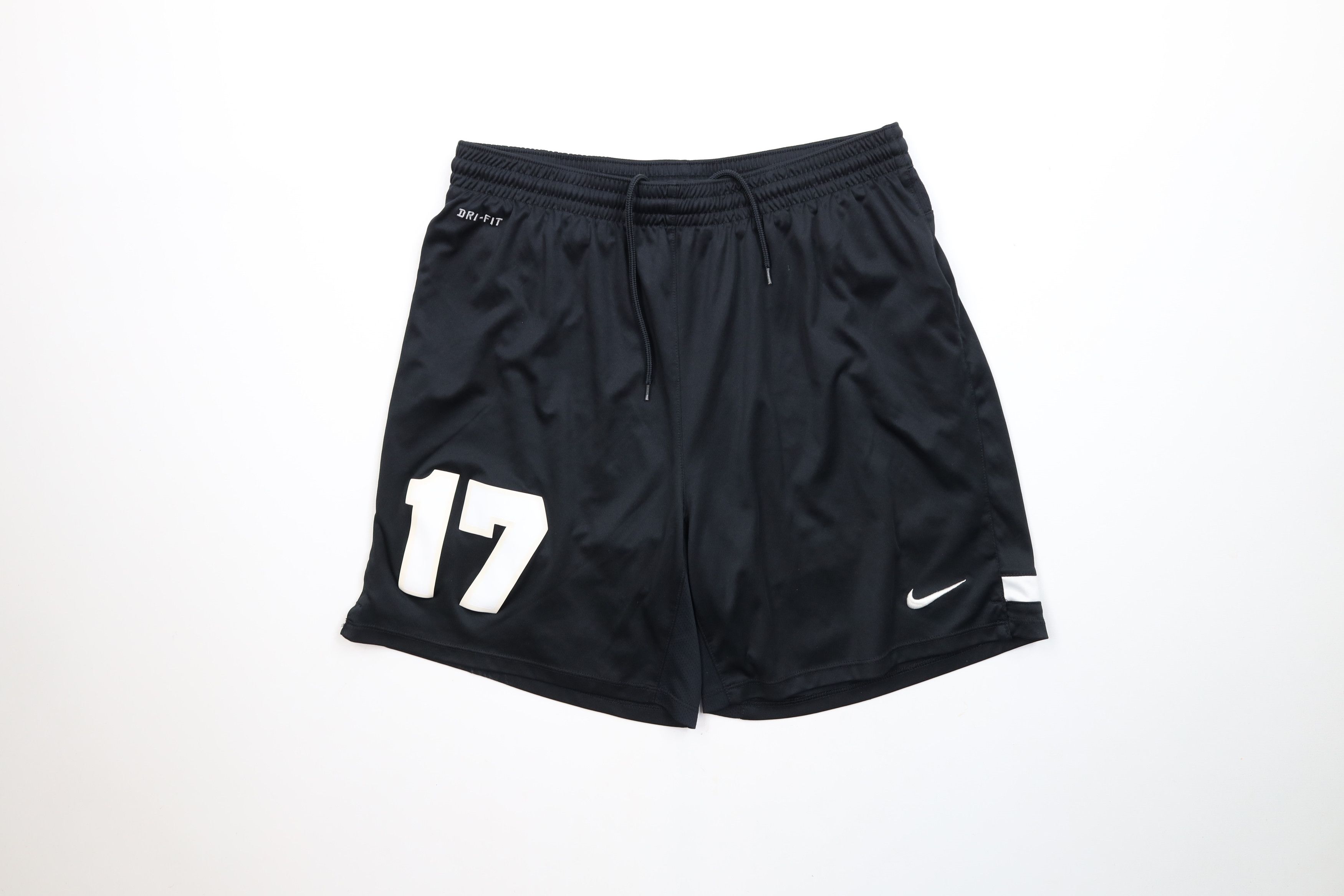 Nike × Vintage Vintage Nike Lined Running Jogging Soccer Shorts Black Size US 32 / EU 48 - 1 Thumbnail