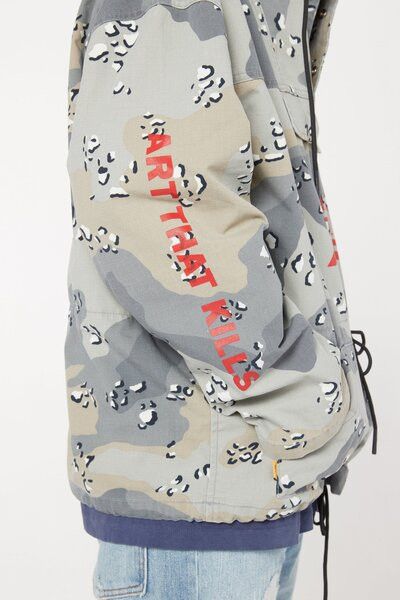Gallery Dept. o1gr1nt0526 ATK Anorak Jacket in Grey Storm Camo Size US XS / EU 42 / 0 - 7 Thumbnail