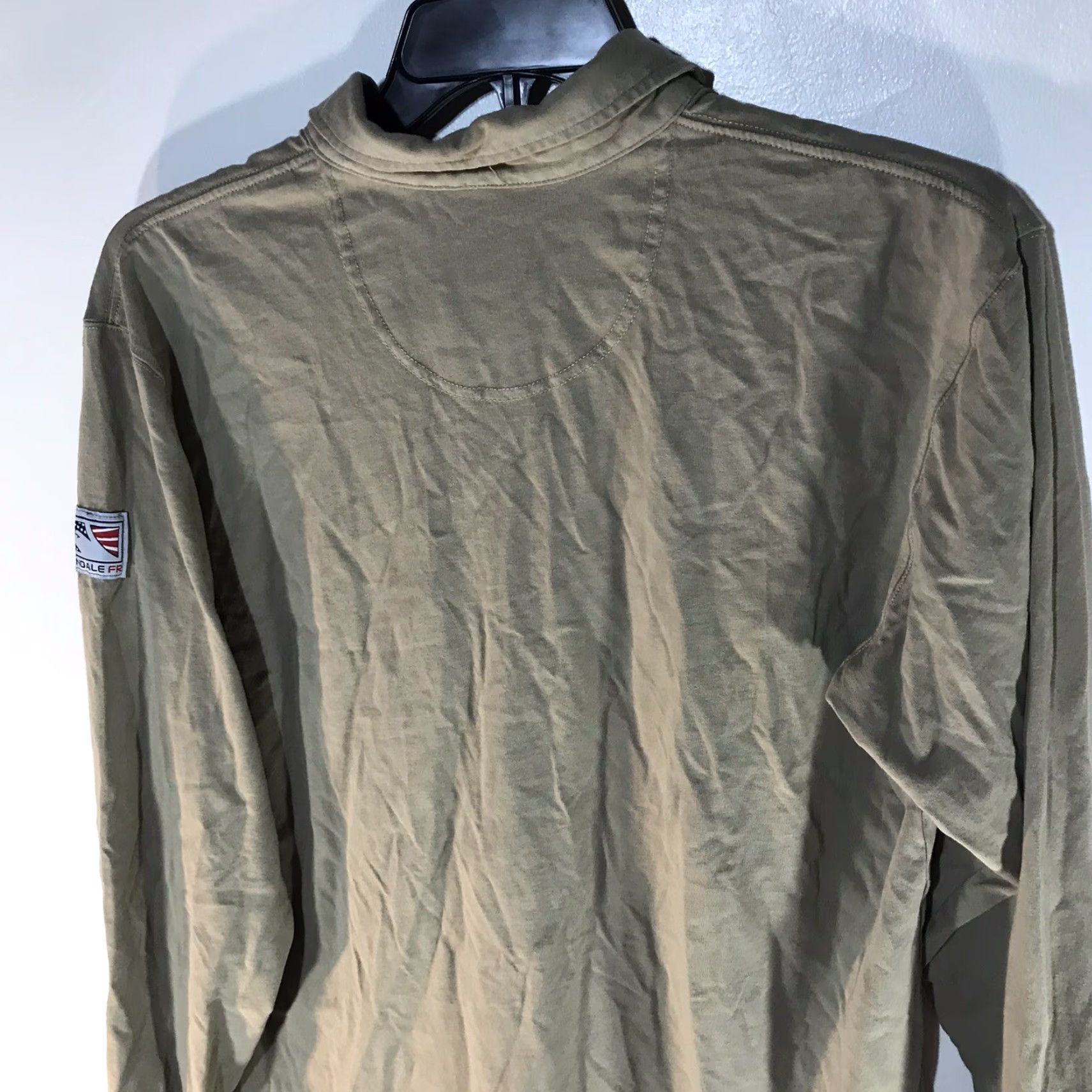 Vintage VINTAGE Tyndale USA Flame Resistant Polo Shirt Men Large Beige Casual Workwear 100% Cotton Size US L / EU 52-54 / 3 - 6 Thumbnail