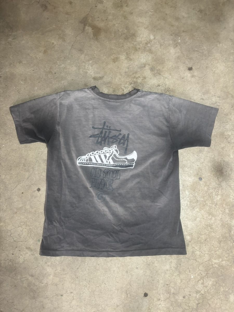 Stussy faded Vintage 90s adidas Stussy tee Size US M / EU 48-50 / 2 - 6 Thumbnail