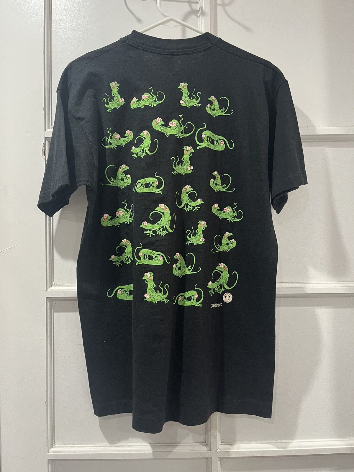 Vintage Vintage 1990s Sex Positions AOP Freaky Lizards T-Shirt Size US L / EU 52-54 / 3 - 5 Thumbnail