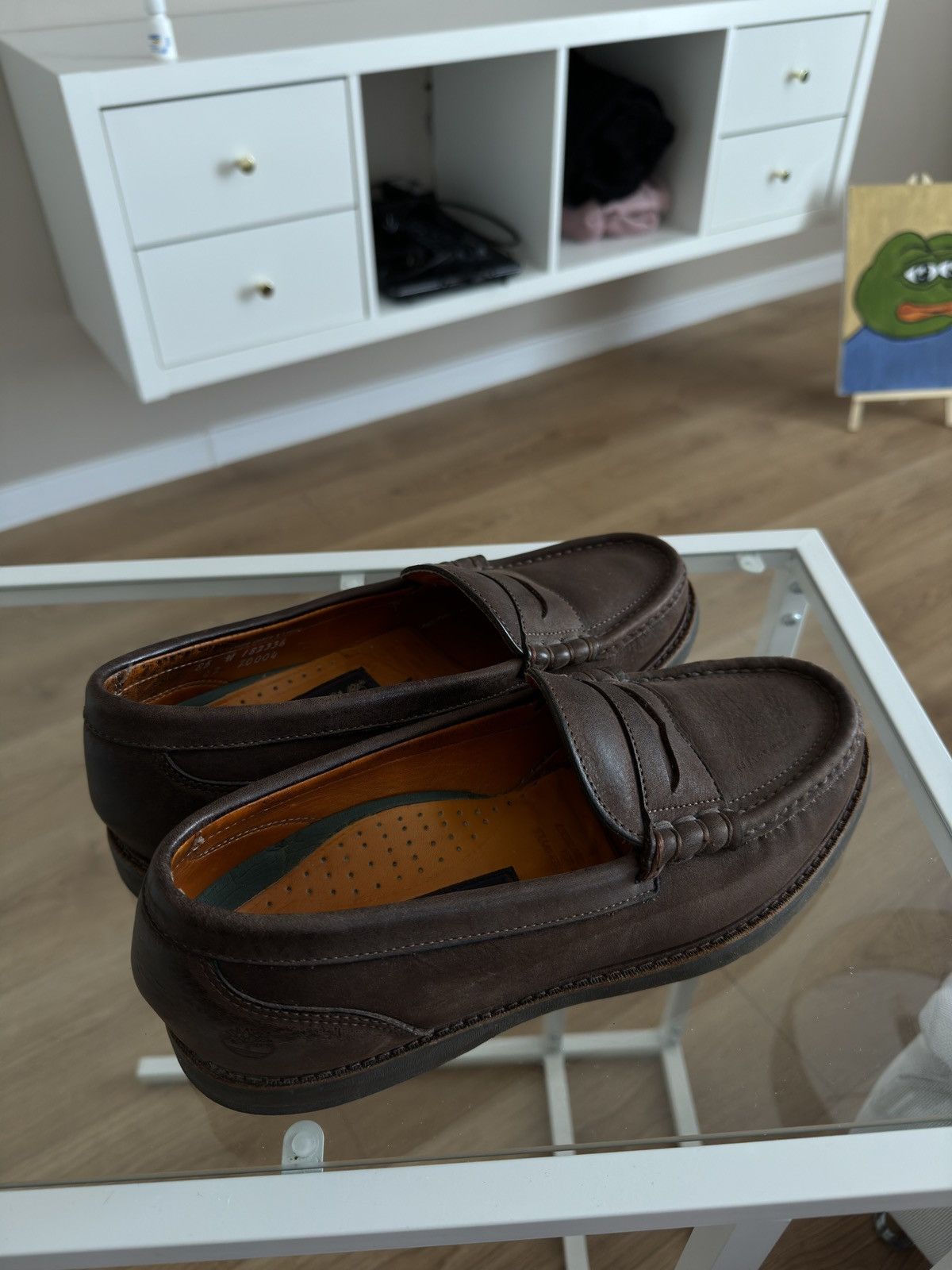 Timberland × Vibram × Vintage Vintage Timberland vibram loafers classic brown leather Size US 9 / EU 42 - 7 Thumbnail