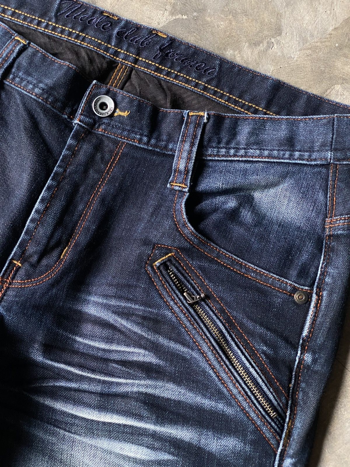 Japanese Brand STUDDED NICOLE CLUB FOR MEN INDIGO WHISKER BOOTCUT Size US 32 / EU 48 - 8 Thumbnail