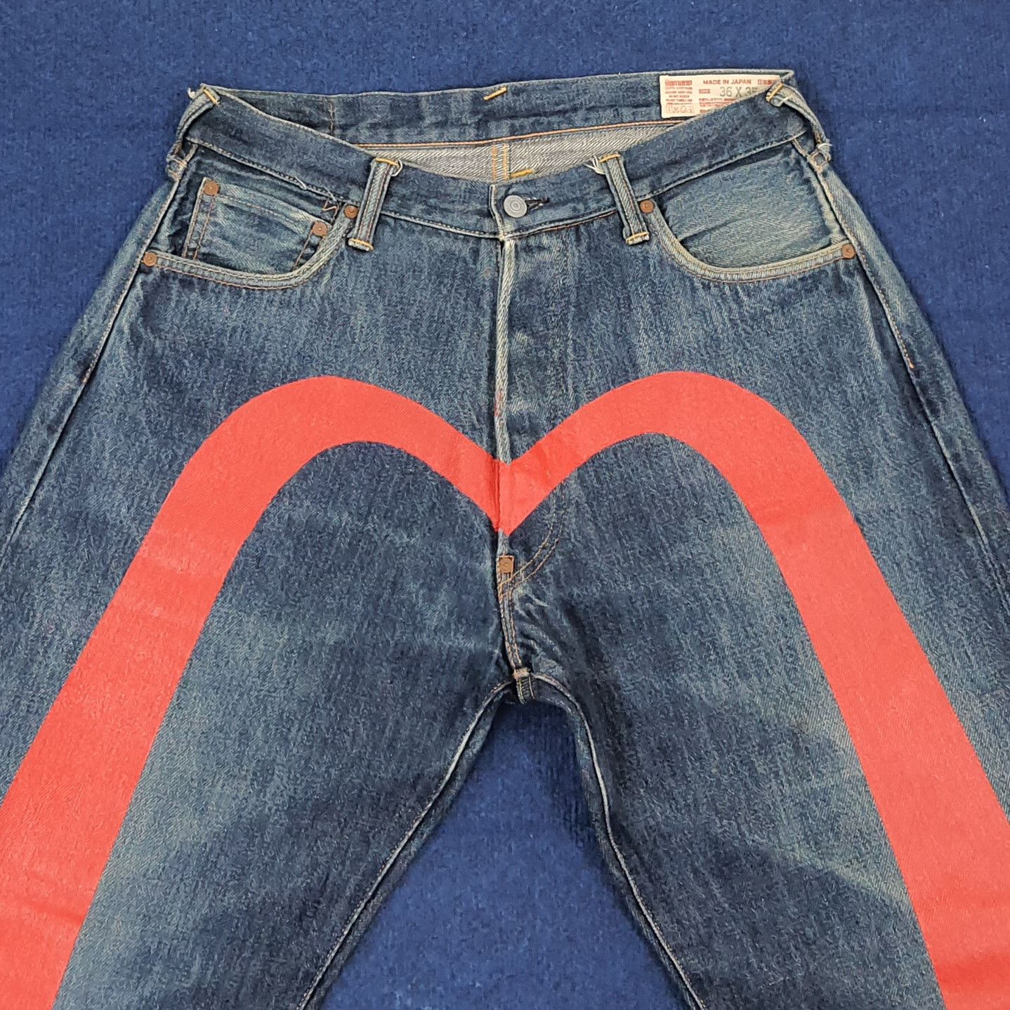 Evisu Vintage Evisu Japan Selvedge Custom Daicock Jeans C228N18 Size US 33 - 2 Thumbnail