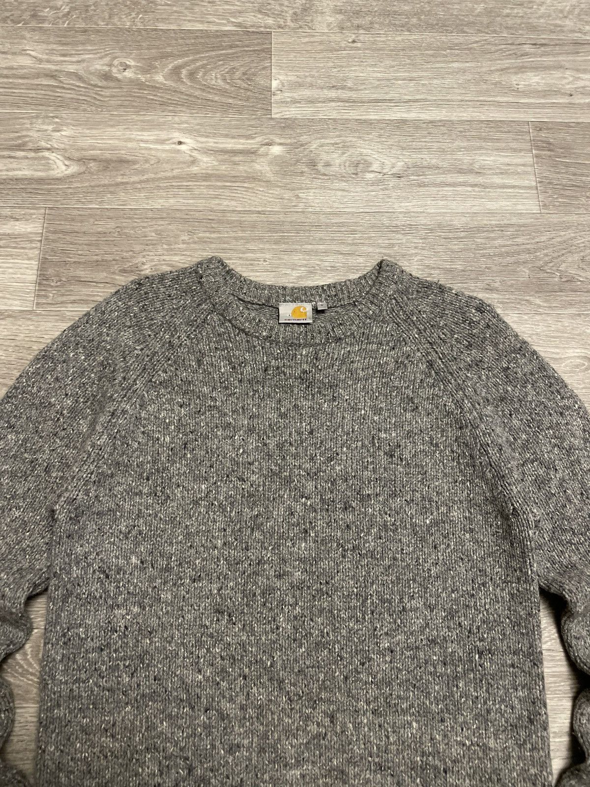 Carhartt Vintage Carhartt Gray Wool Knit Anglistic Sweater Size US S / EU 44-46 / 1 - 2 Thumbnail