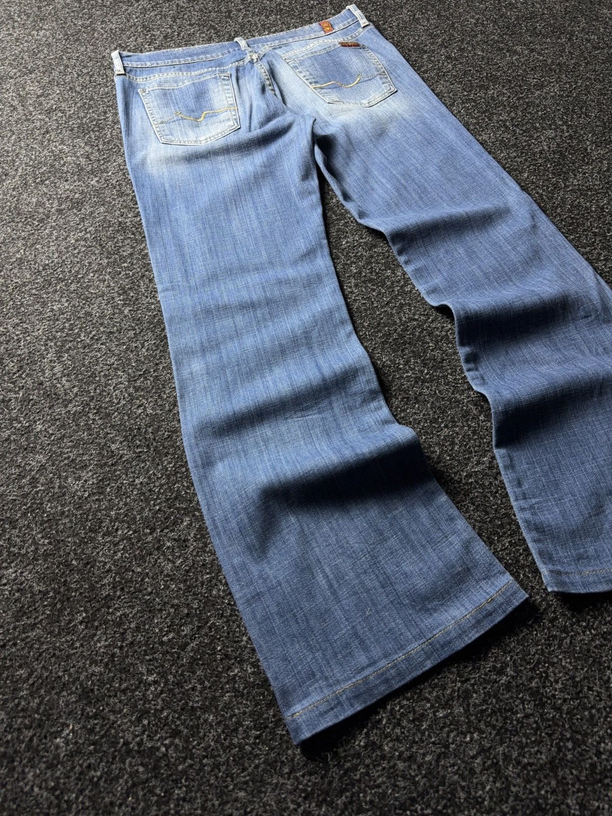 7 For All Mankind 7 For All Mankind Bootcut Wide Leg Vintage Blue Denim Jeans Size 30" / US 8 / IT 44 - 11 Thumbnail