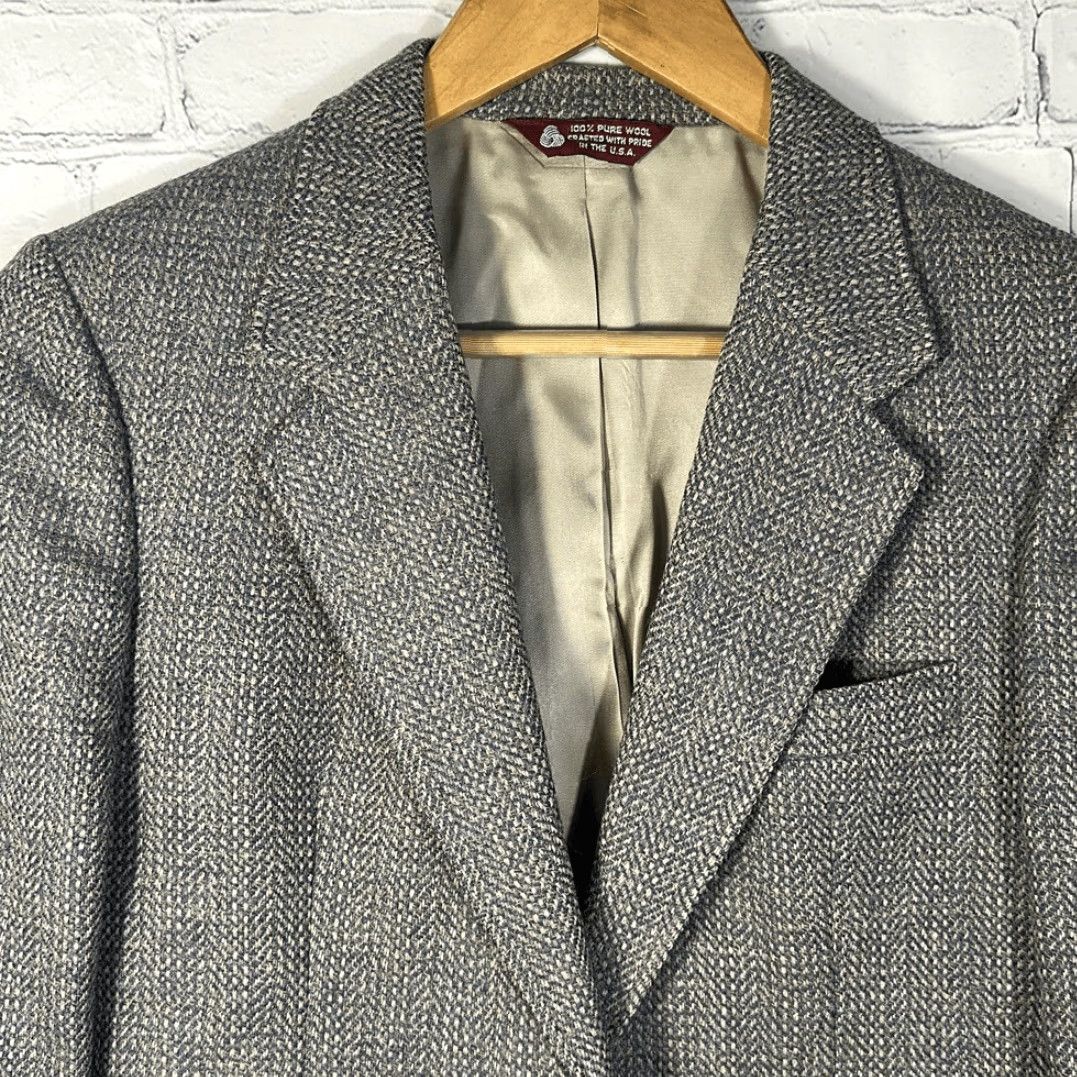 Jos. A. Bank VINTAGE Jos. A. Bank Wool Tweed Blazer Sport Coat Women 6 Regular Tan USA Grandmacore Size M / US 6-8 / IT 42-44 - 3 Thumbnail