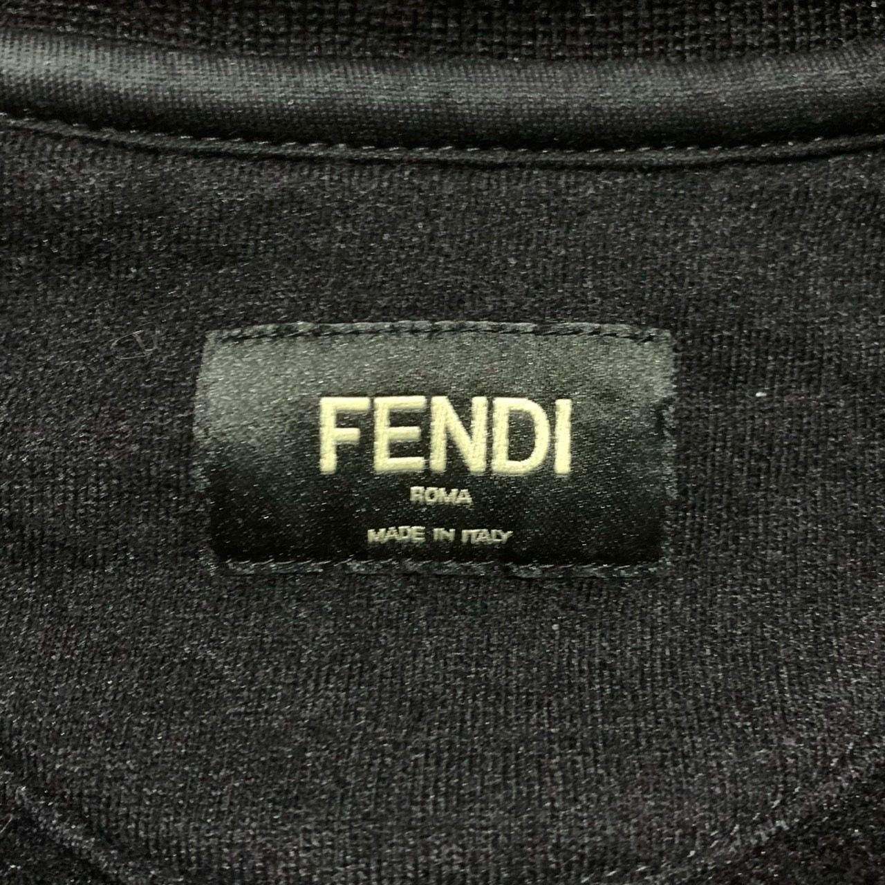 Fendi Fendi Mens Black Round-Neck Sweatshirt W/ Iconic Graphic App Size US M / EU 48-50 / 2 - 2 Thumbnail