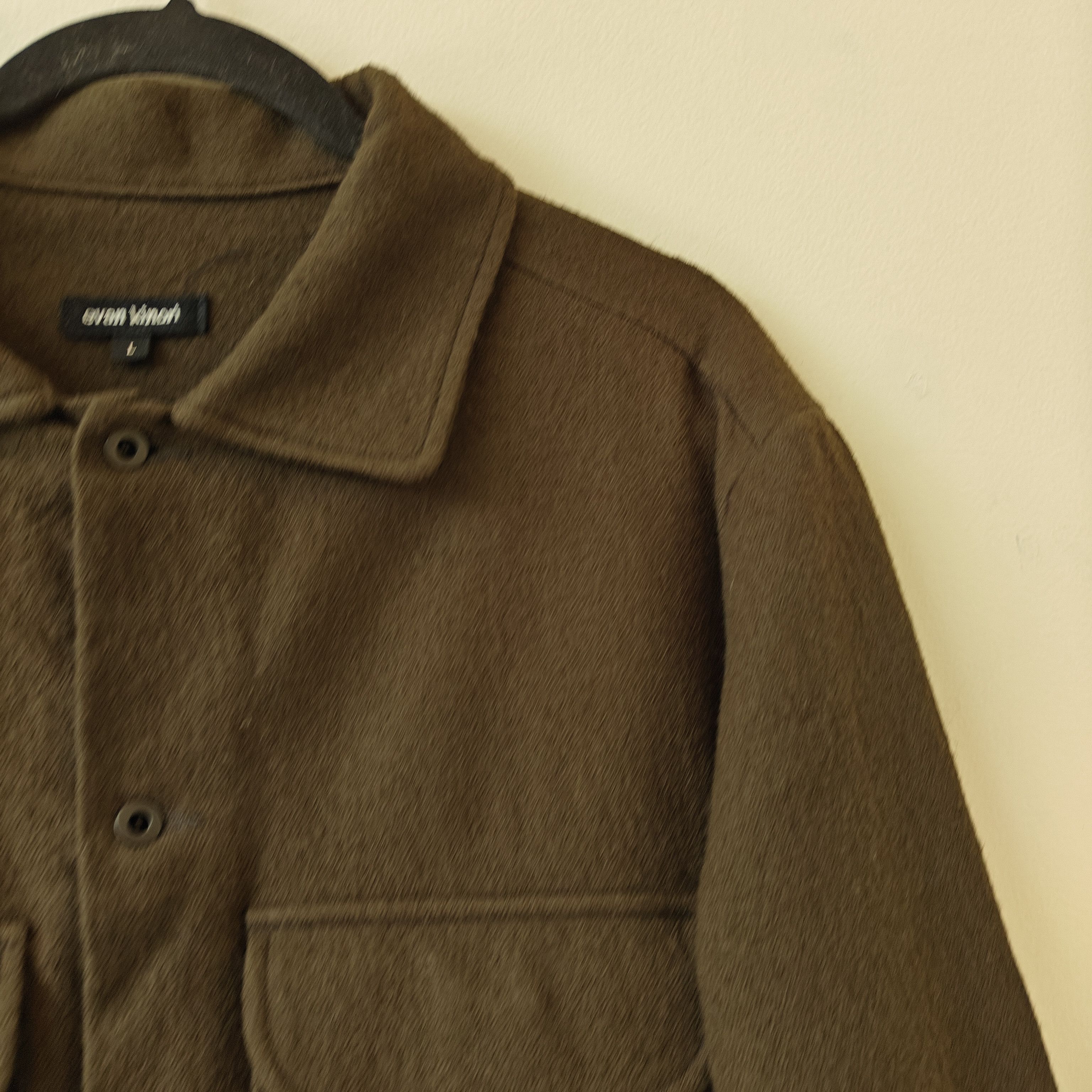 Lnwot Brown Wool Two Pocket Shirt Jacket Usa Made, Men's — image 4 of 6