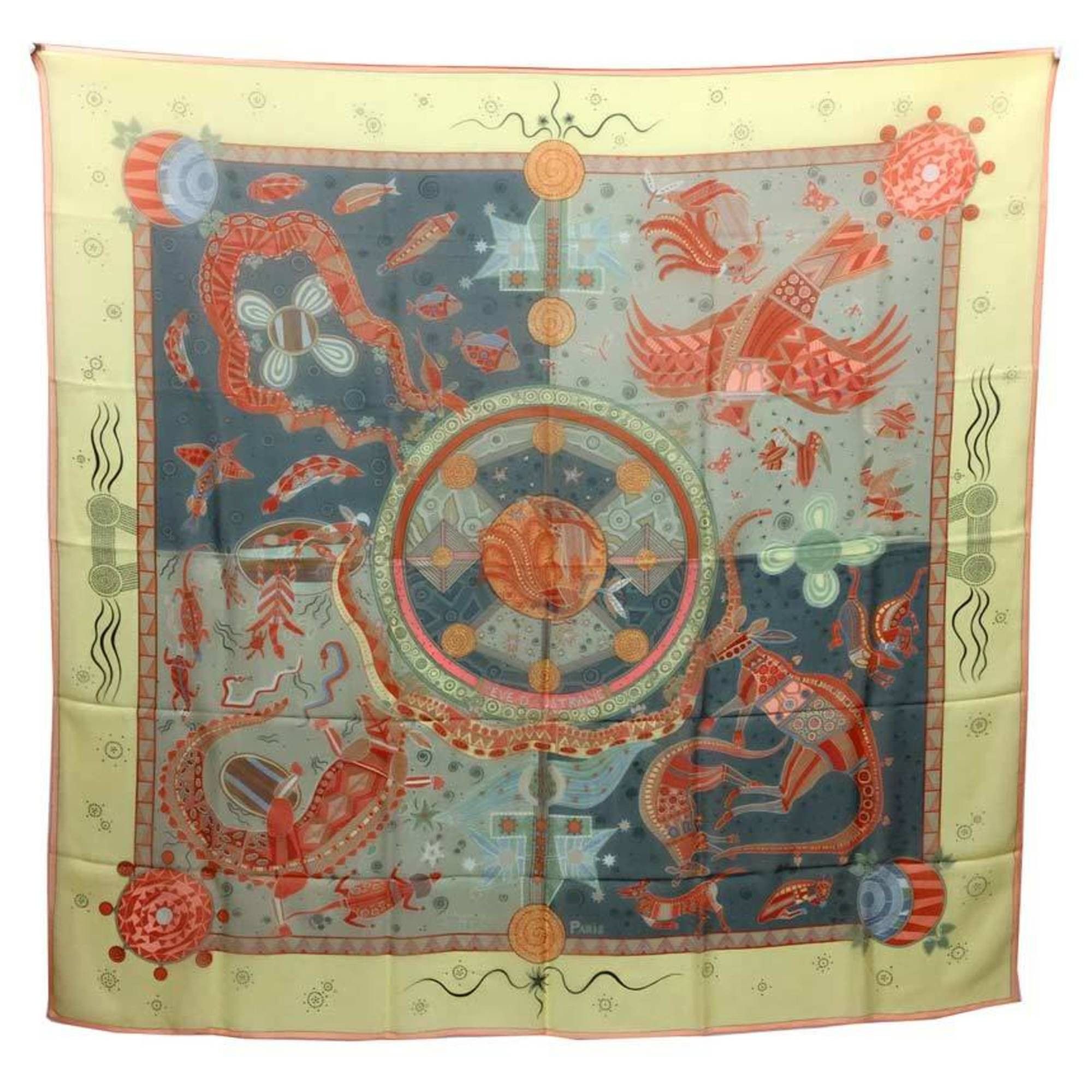 image of Hermes Carré 140 Scarf in Yellow, Women's