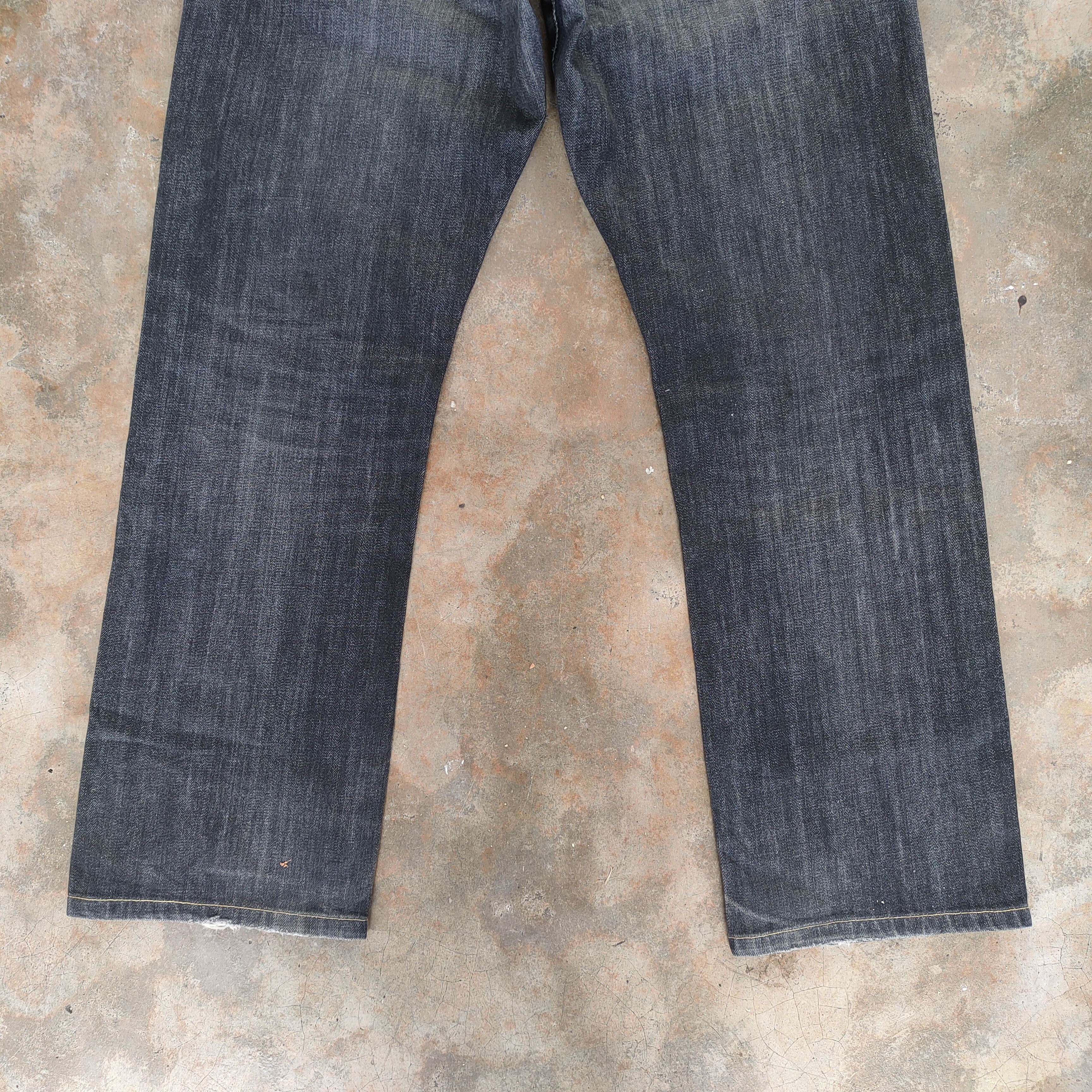 Japanese Brand VINTAGE JAPANESE FADED BLACK JEANS DENIM PANTS Size US 35 - 10 Thumbnail