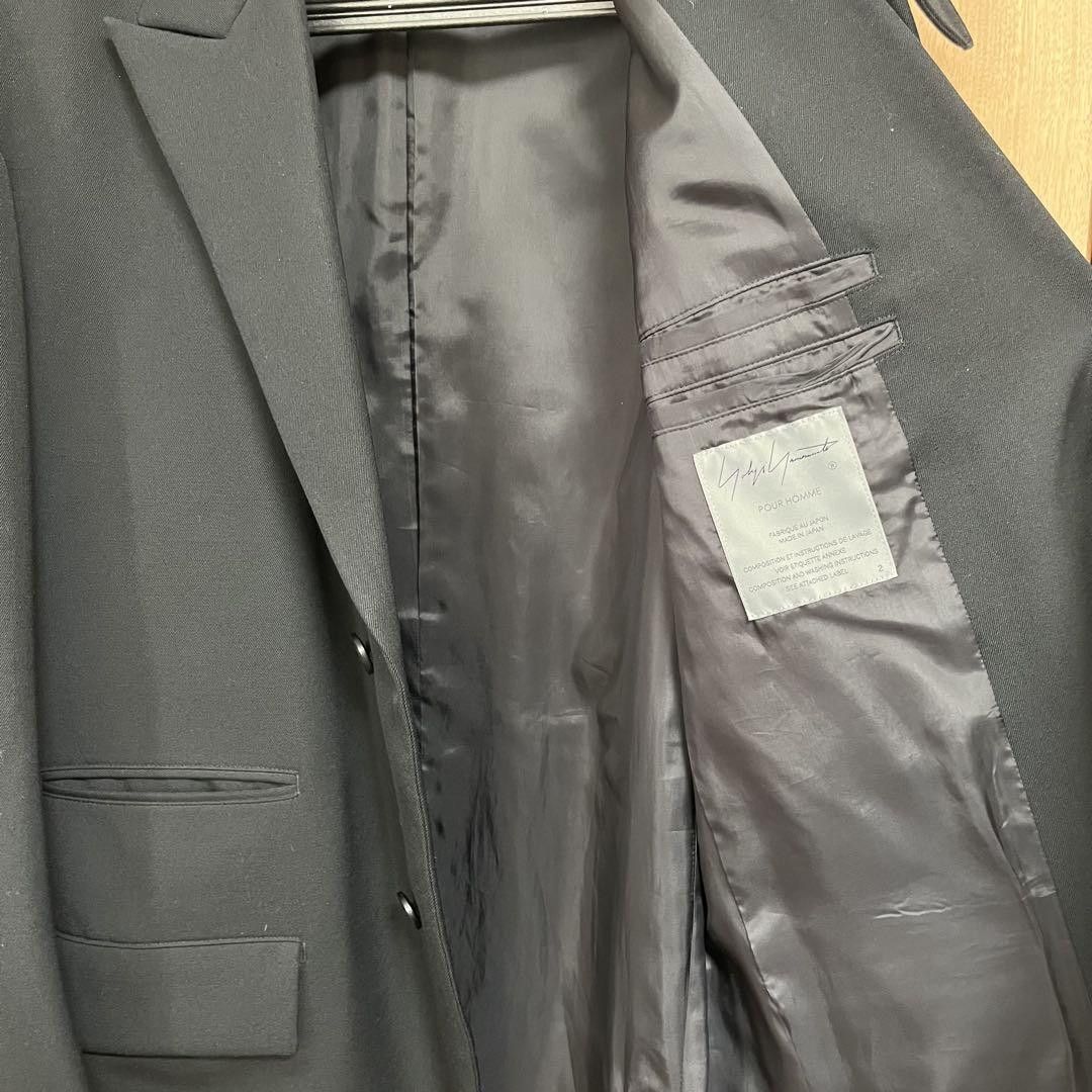 Yohji Yamamoto POUR HOMME 24aw Wool gabardine jacket H-J74-534 Size US M / EU 48-50 / 2 - 4 Thumbnail
