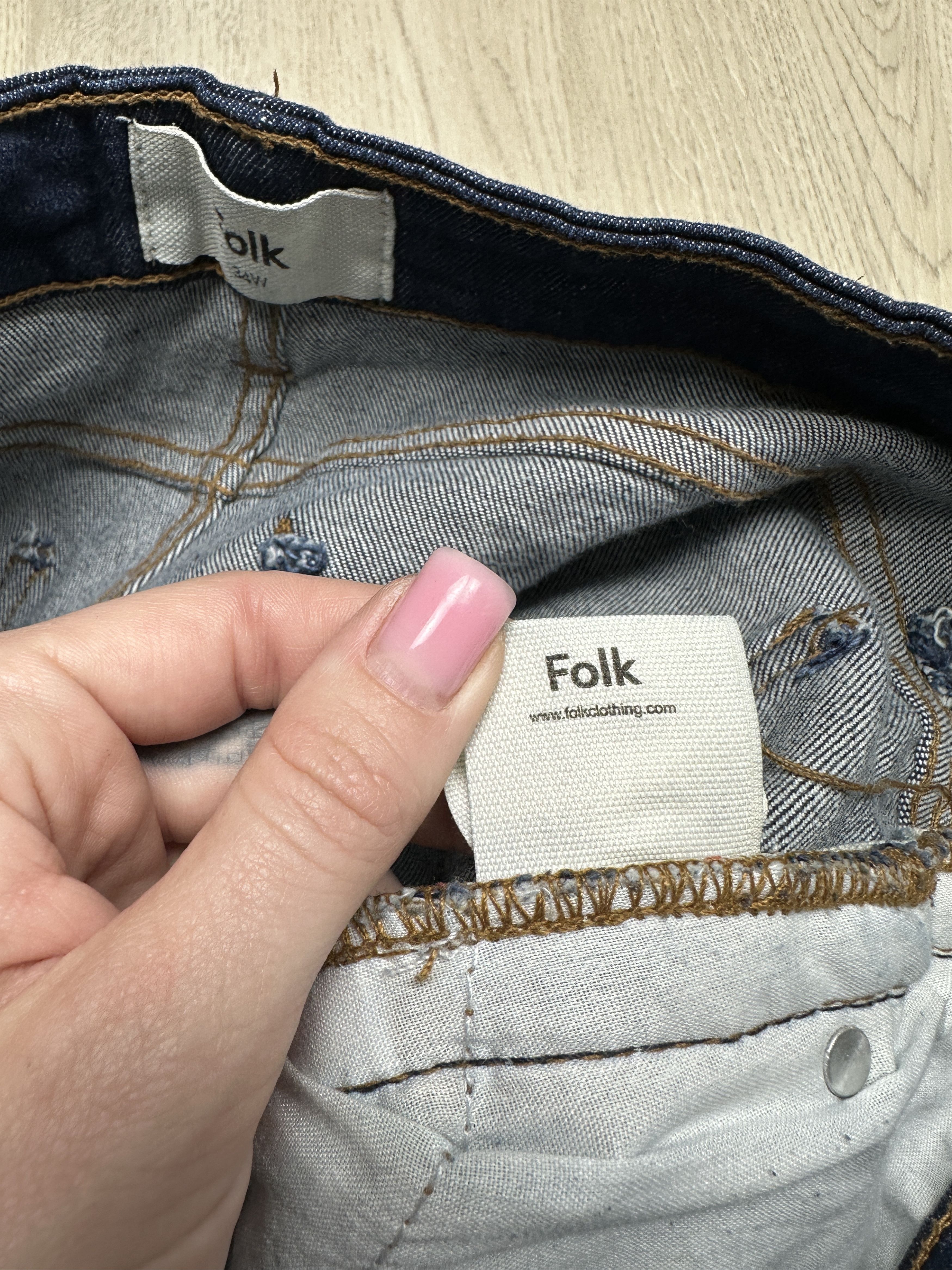 Folk Folk Mens Denim Pants Jeans Size US 34 / EU 50 - 5 Thumbnail
