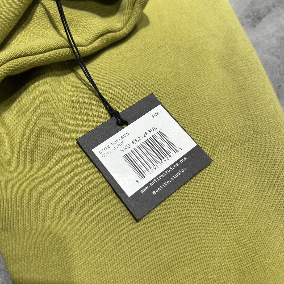 Entire Studios Entire Studios Sweatshirt - Sulfur Size US L / EU 52-54 / 3 - 5 Thumbnail