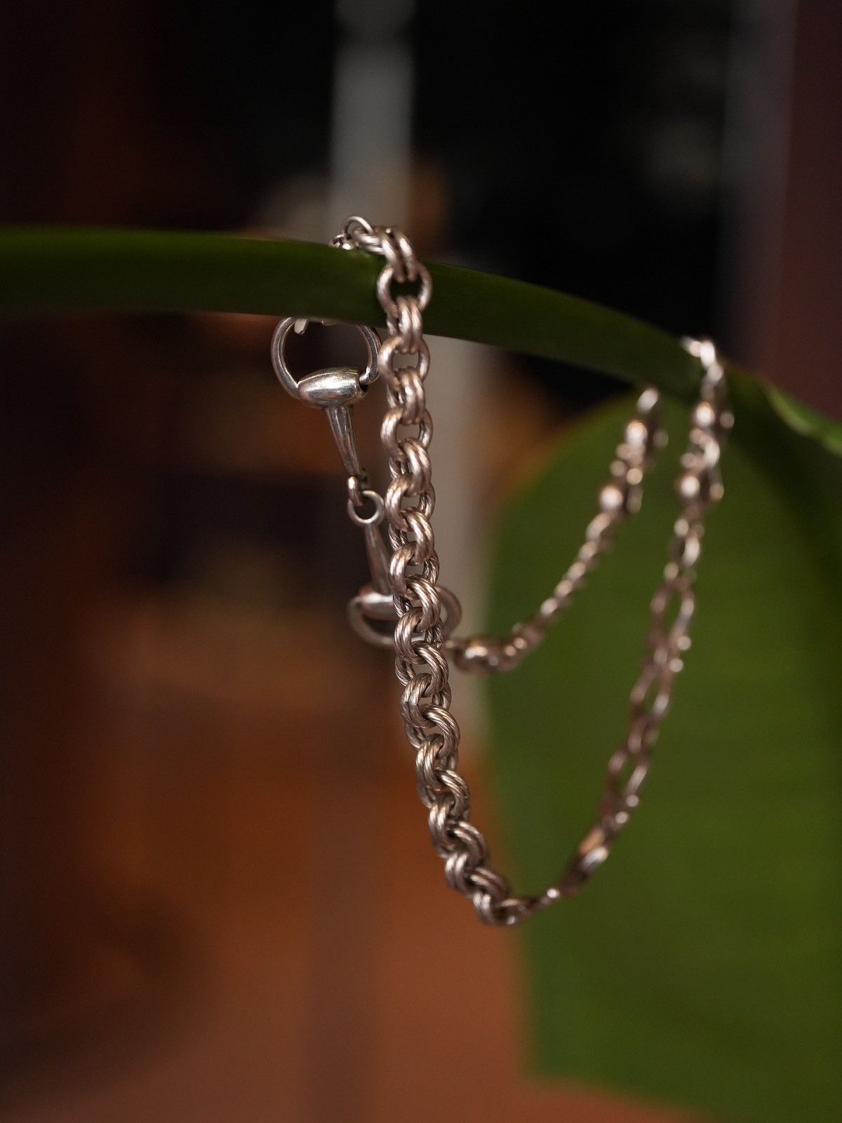 Japanese Brand Tsukuyomi –Reworked Vintage SV 18K Necklace by Machico Okano Size ONE SIZE - 2 Thumbnail