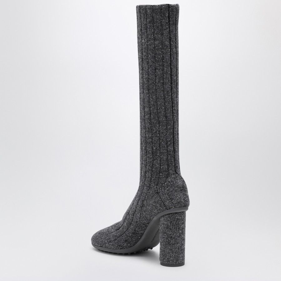 Bottega Veneta o1d2blof0824 Wool Socks Effect Boots in Grey Size US 10 / IT 40 - 3 Thumbnail