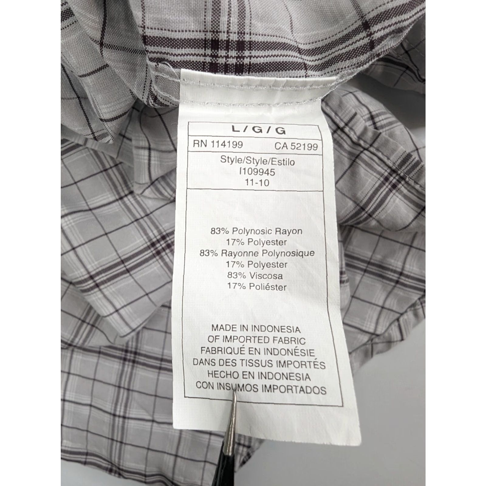 Quiksilver Quiksilver Shirt Men L Grey Rayon Blend Short Sleeve Button Skate Summer Casual Size US L / EU 52-54 / 3 - 7 Thumbnail