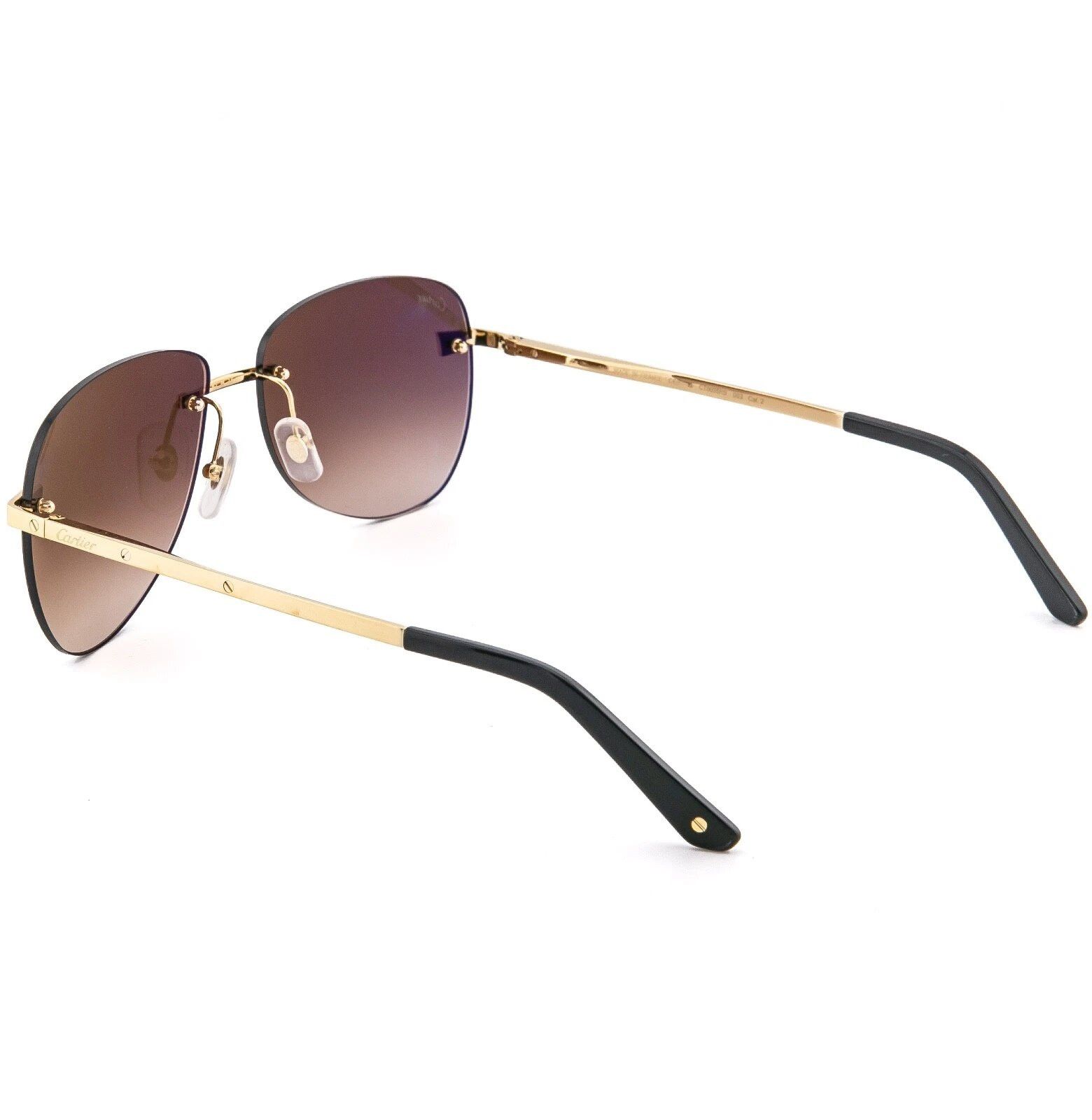 Cartier CARTIER Santos Dumont Screw CT0035RS Aviator Sunglasses 0035 Size ONE SIZE - 2 Thumbnail