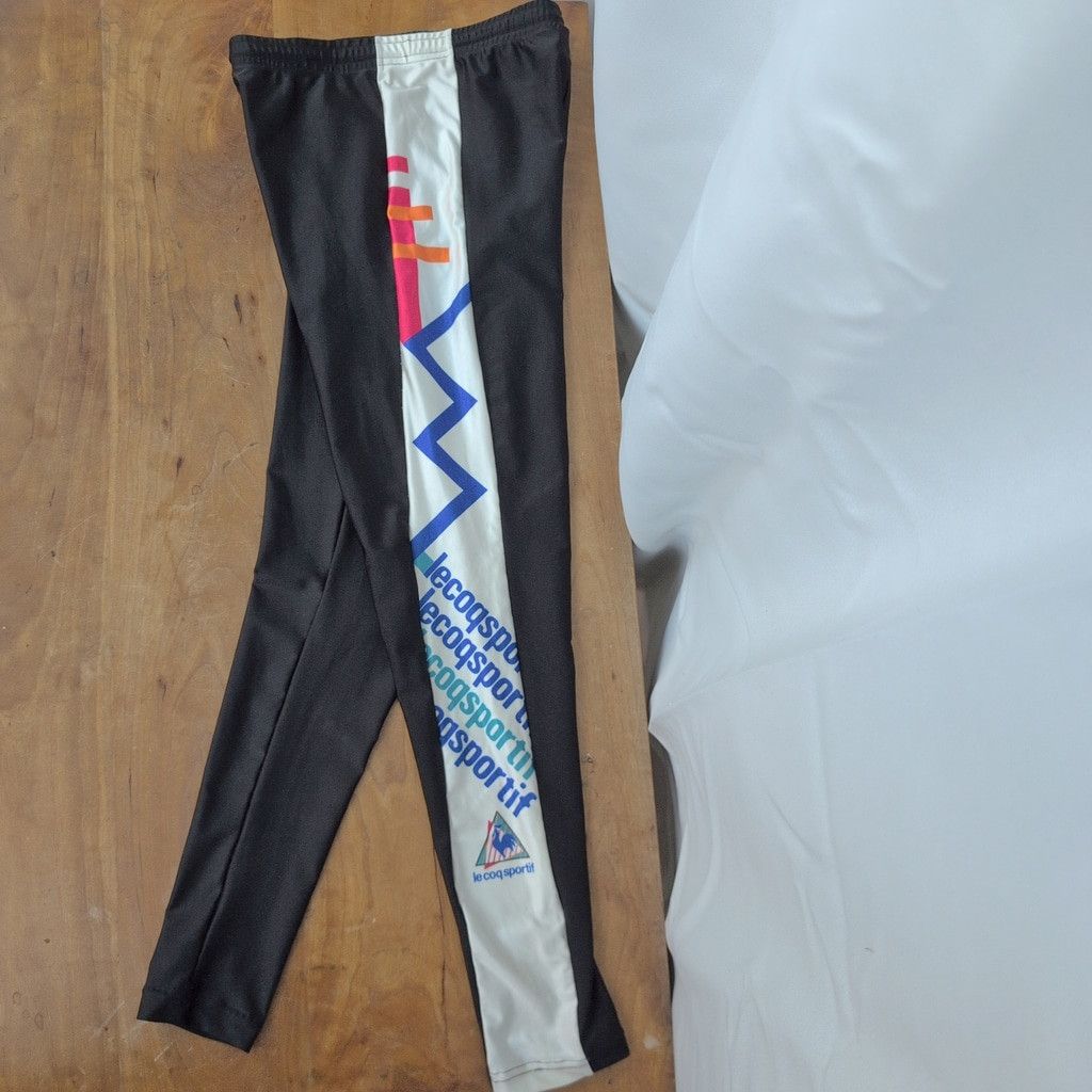Le Coq Sportif × Vintage Vintage Le Coq Sportif Elastic Exercise Leggings Small Size 26" / US 2 / IT 38 - 1 Thumbnail