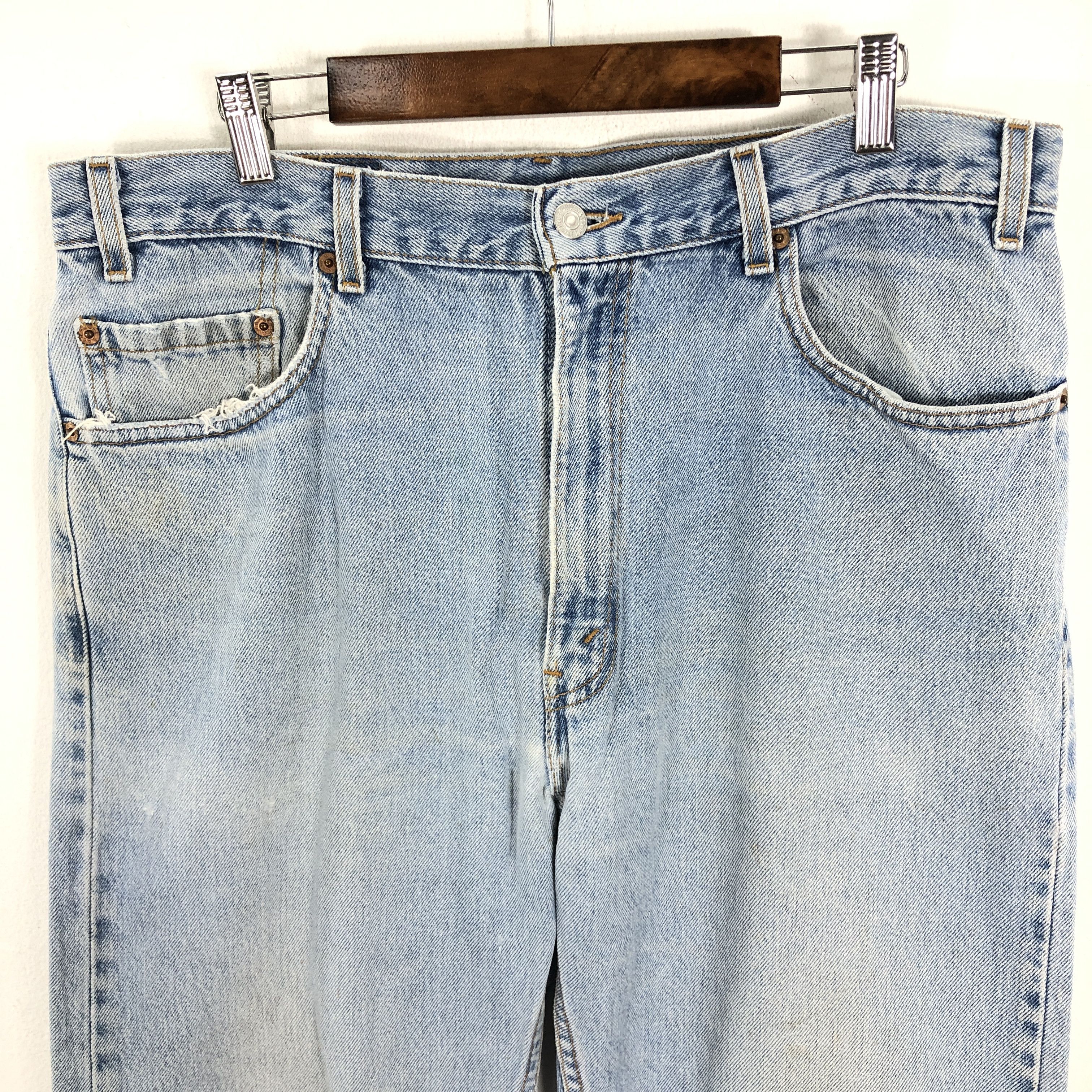 Levi's × Vintage 36 x 30 Vintage 90s Levis 505 Jeans Regular Fit L1406 Size US 36 / EU 52 - 2 Thumbnail