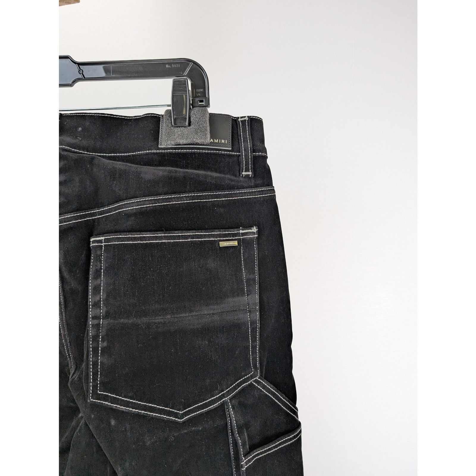Amiri o1rshd1 Flocked Carpe Jean in Black Size US 32 / EU 48 - 9 Thumbnail