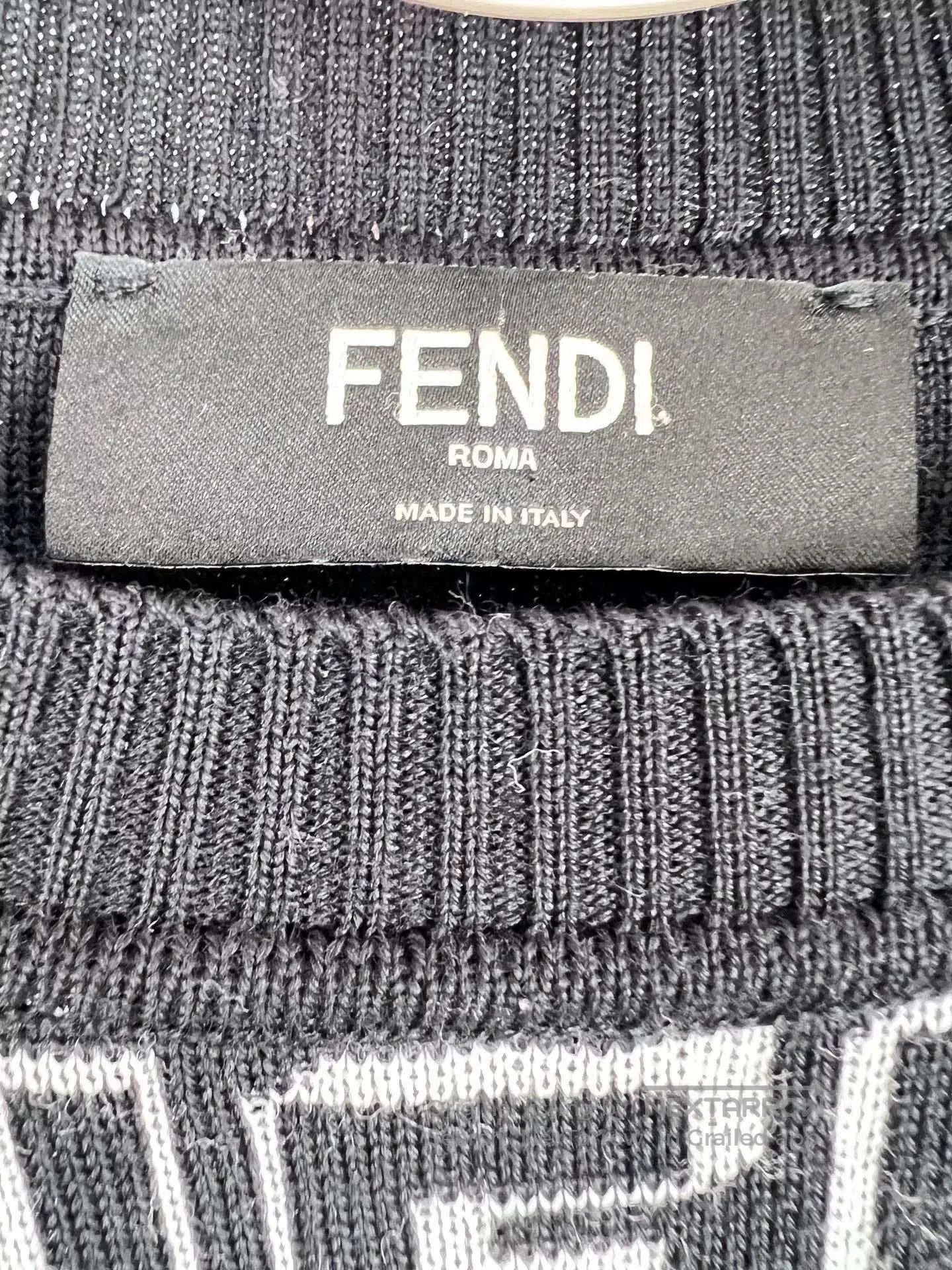 Fendi FENDI Double F Print Crewneck Sweater. Size US M / EU 48-50 / 2 - 3 Thumbnail