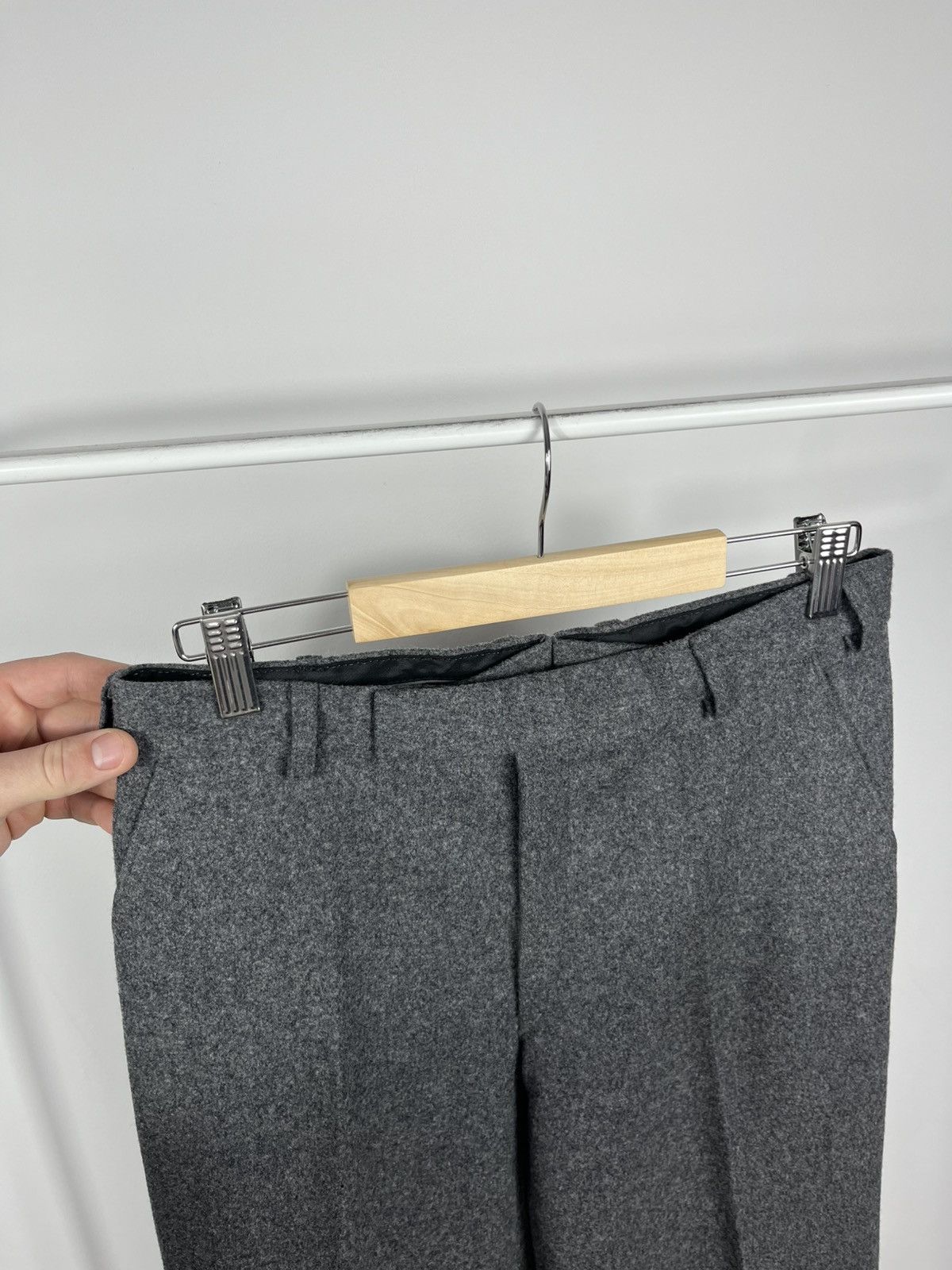 Other Vintage Grey Wool Trousers Classic Tailored Pants Retro Size US 31 - 4 Thumbnail
