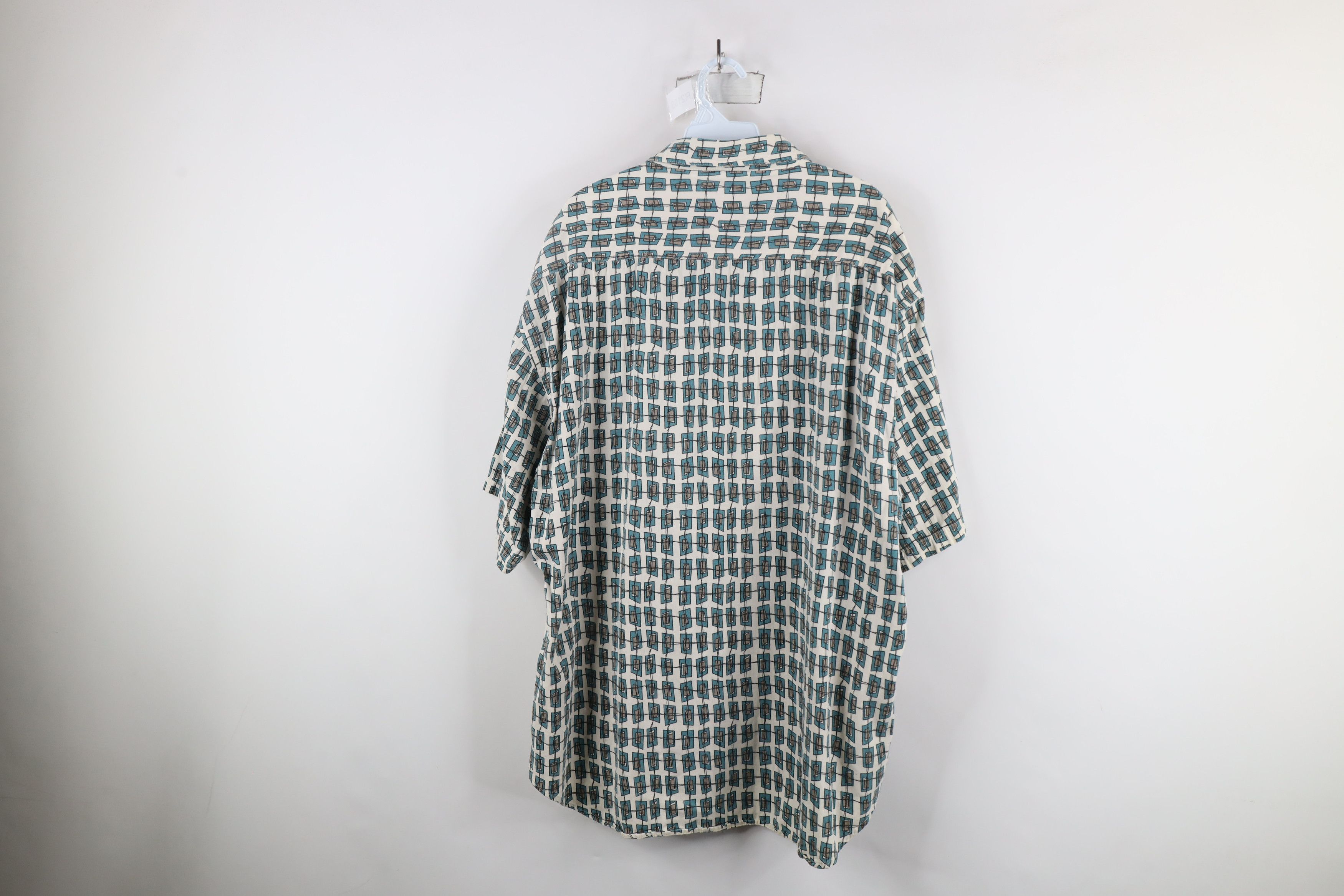 Vintage Vintage 90s Streetwear Fit Short Sleeve Button Shirt Cotton Size US XL / EU 56 / 4 - 8 Thumbnail