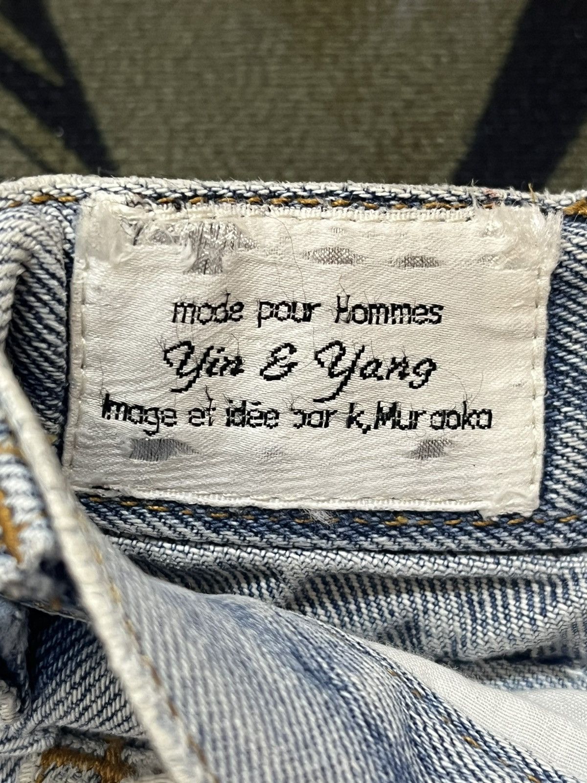 Japanese Brand × Vintage Vintage Ying&Yang Mode Pour Hommes Baggy Denim Size US 32 / EU 48 - 9 Thumbnail