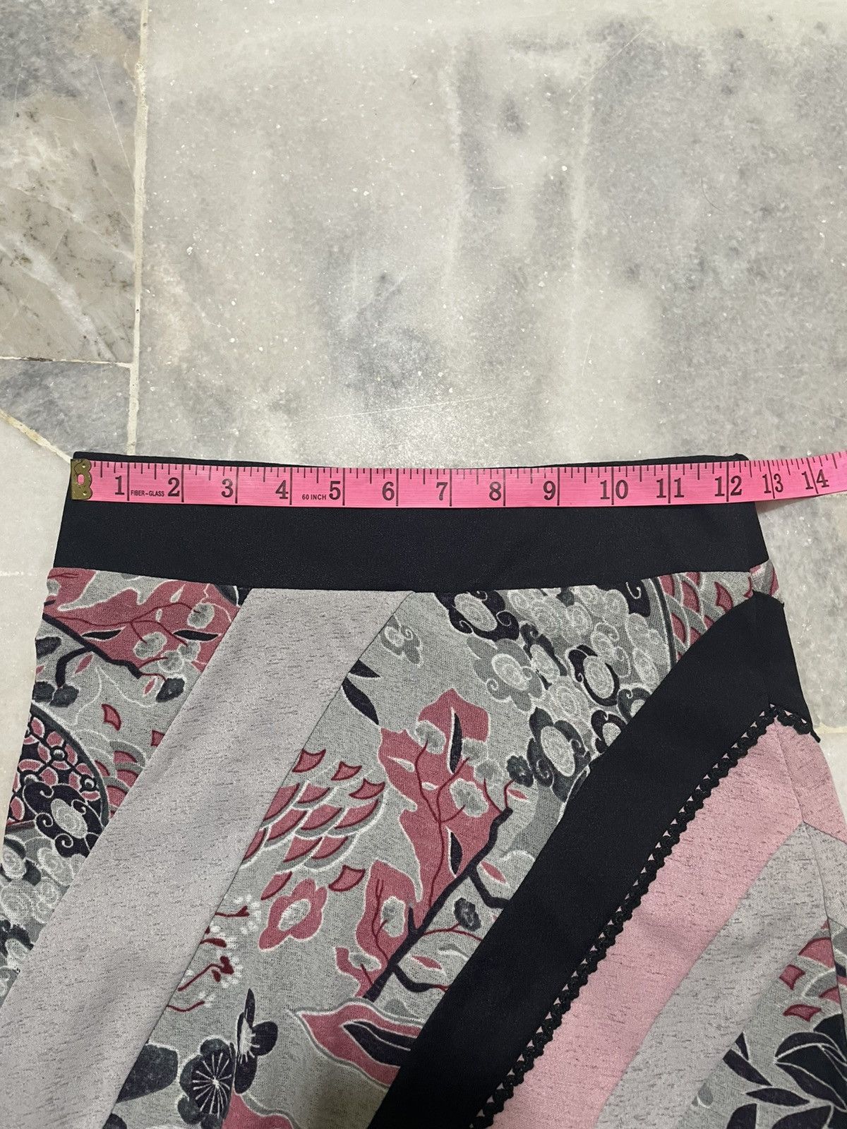 If Six Was Nine Vintage Ozz On Oriental Design Mesh Skirt Size 25" / US 0 / IT 36 - 8 Thumbnail