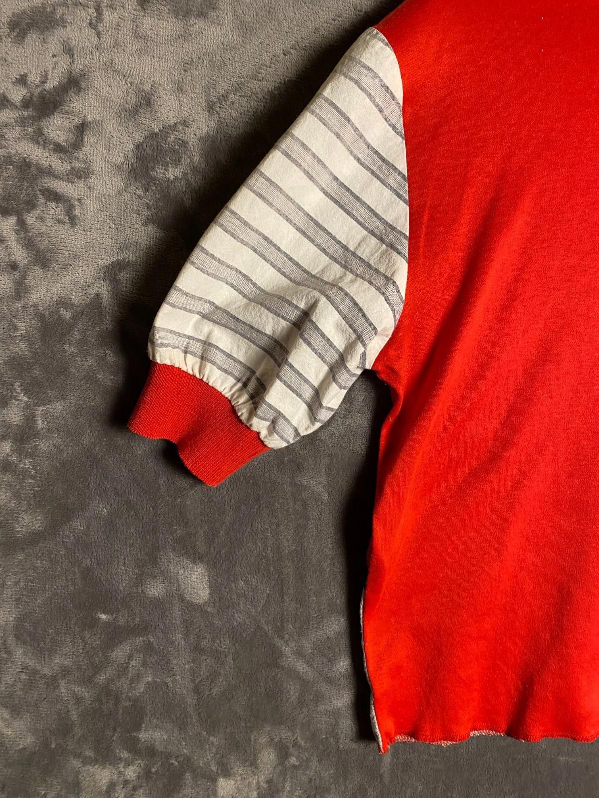 The Unbranded Brand 80s Women Red with Blk and Grey Abst Pattern Sweatshirt (B8) Size M / US 6-8 / IT 42-44 - 9 Thumbnail