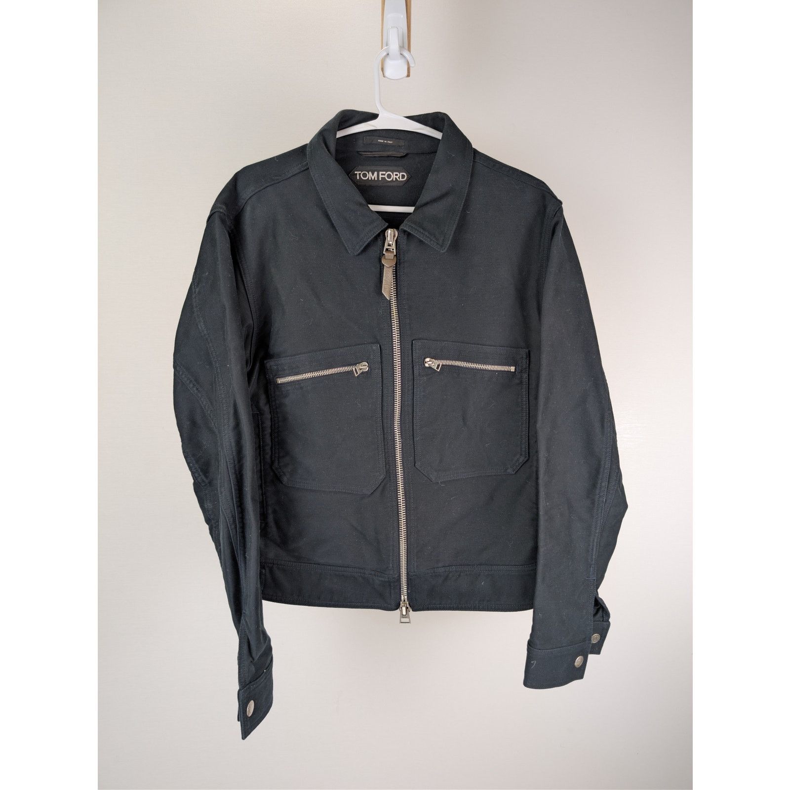Tom Ford o1rshd1 CC20 Zip-up Jacket in Navy Blue Size US M / EU 48-50 / 2 - 1 Thumbnail