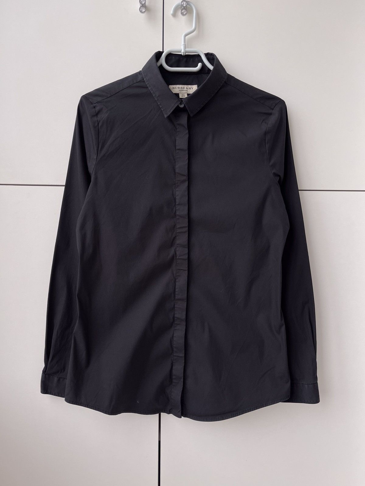 Burberry Vintage Burberry Button Up Black Shirt Nova Check Size L / US 10 / IT 46 - 1 Thumbnail