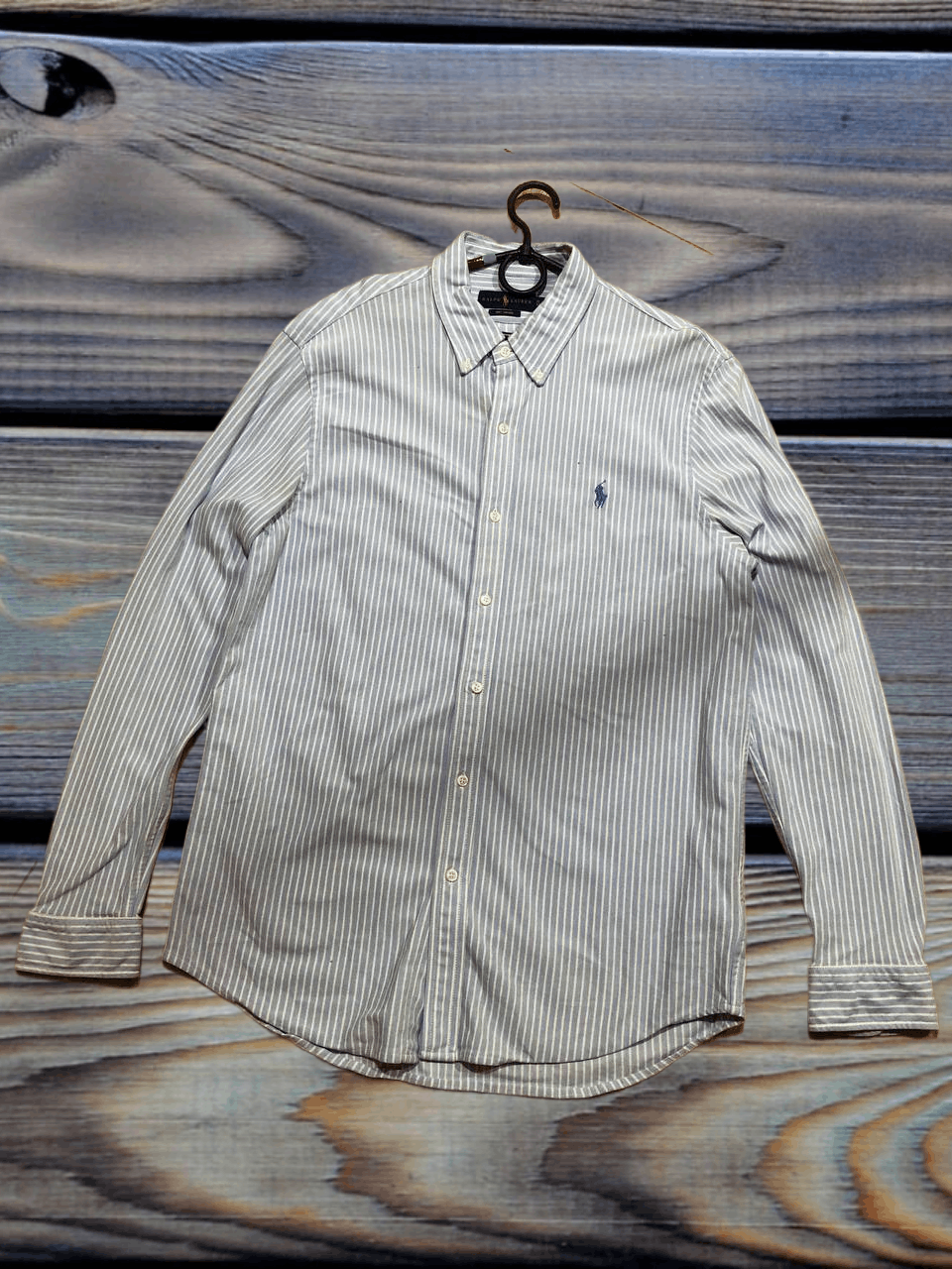 Polo Ralph Lauren Polo Ralph Lauren logo Striped Knit Oxford Shirt Size US XL / EU 56 / 4 - 1 Thumbnail