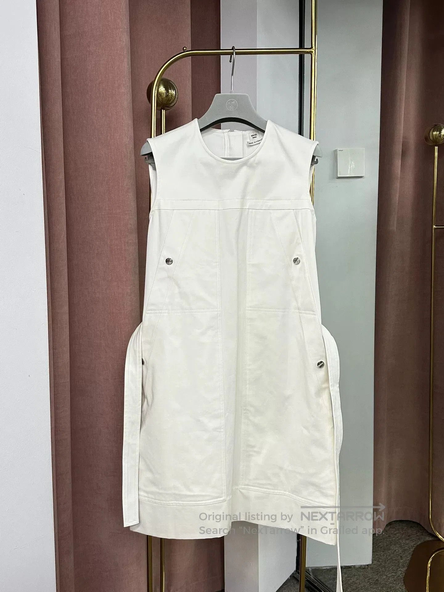 Hermes Hermès Sleeveless White Dress. Size US S / EU 44-46 / 1 - 1 Thumbnail