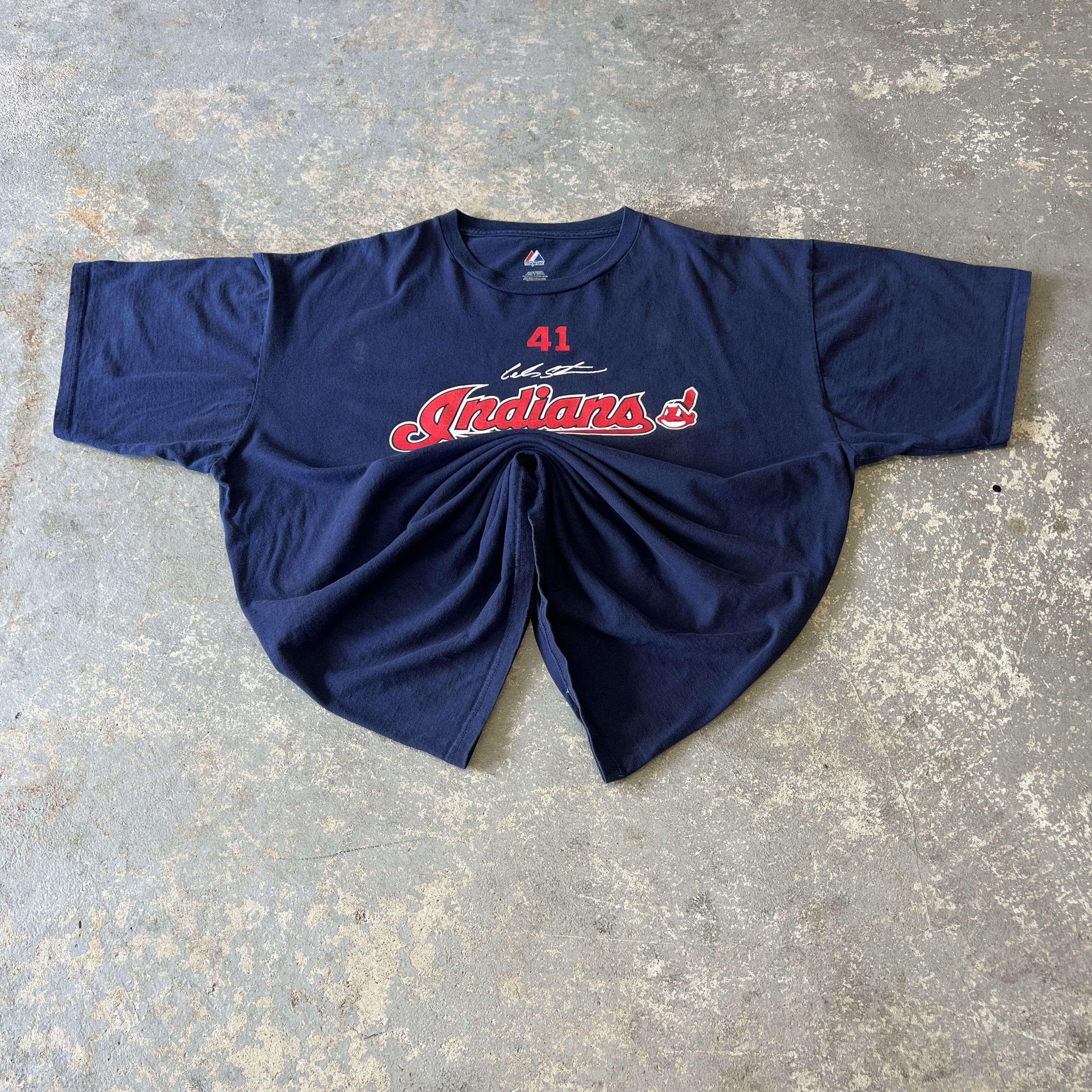 Majestic Vintage Cleveland Santana #41 Baseball Jersey T-Shirt Size US XXL / EU 58 / 5 - 2 Thumbnail