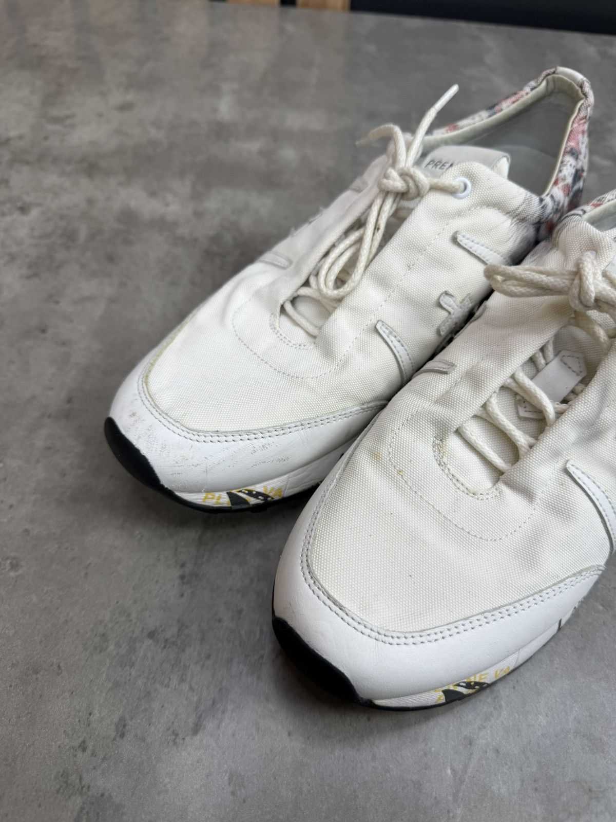 Premiata Premiata Low Top Sneakers White Size 40 Size US 7 / EU 40 - 3 Thumbnail