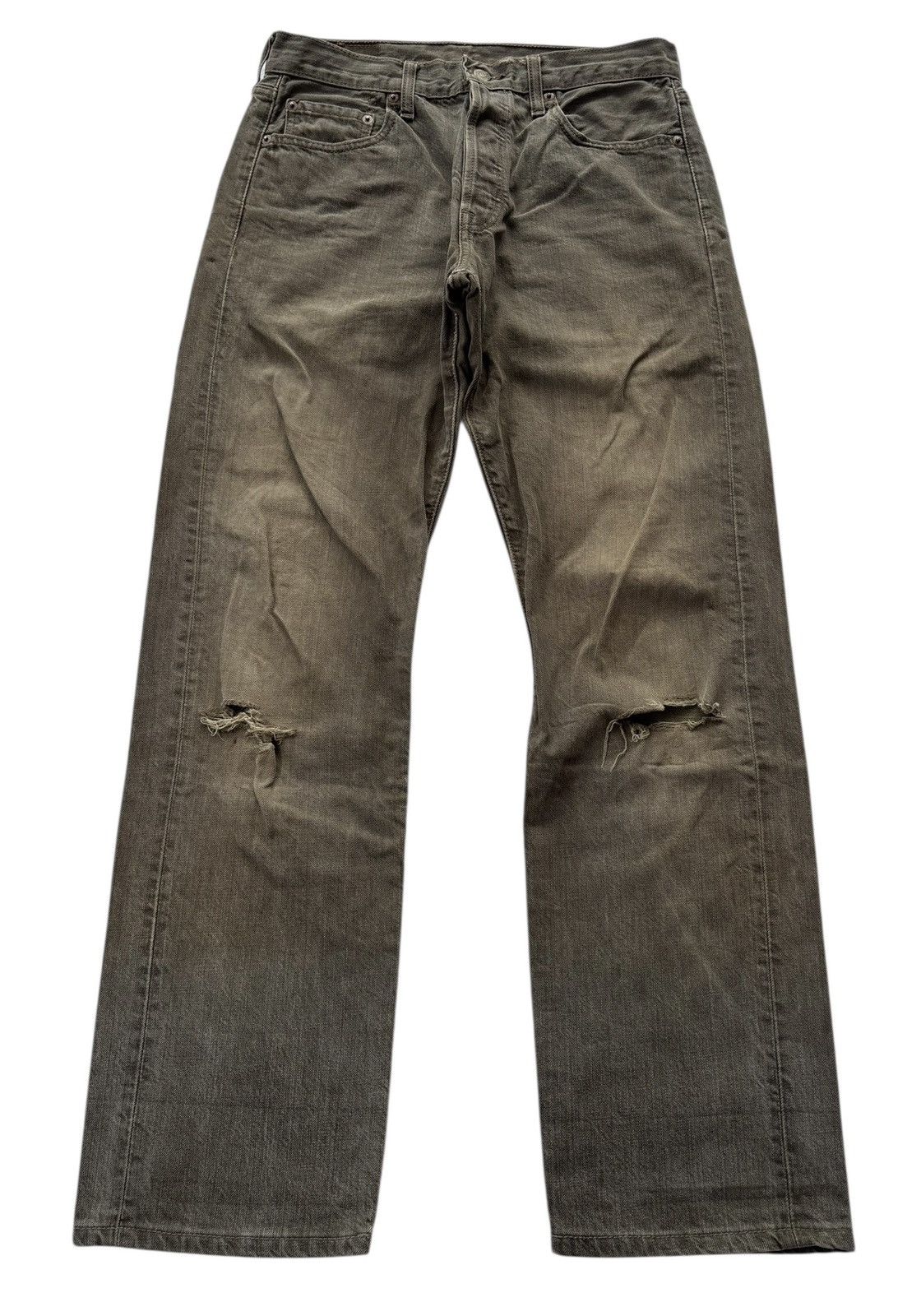 Kapital THRASHED Rusty Brown Levis 501 Distress Denim Rick Owens Size US 30 / EU 46 - 1 Thumbnail